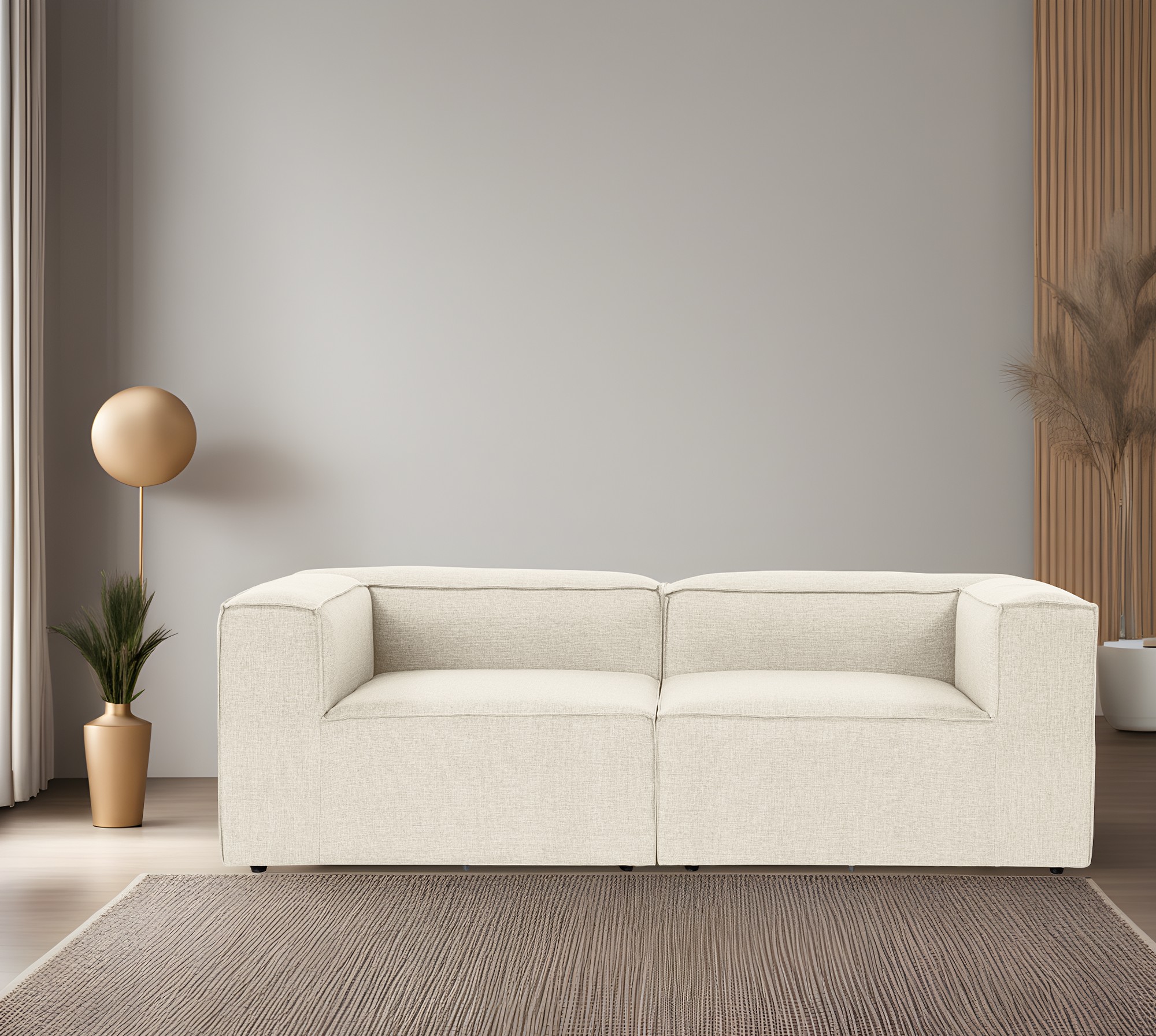 Fora 2-Sitzer Sofa Ecru