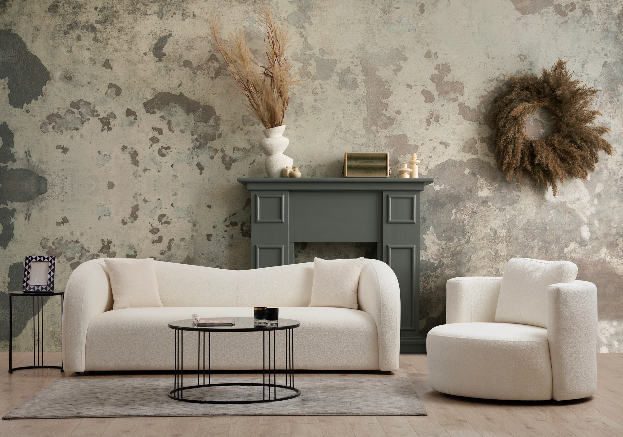 Asos 3-Sitzer Sofa Creme