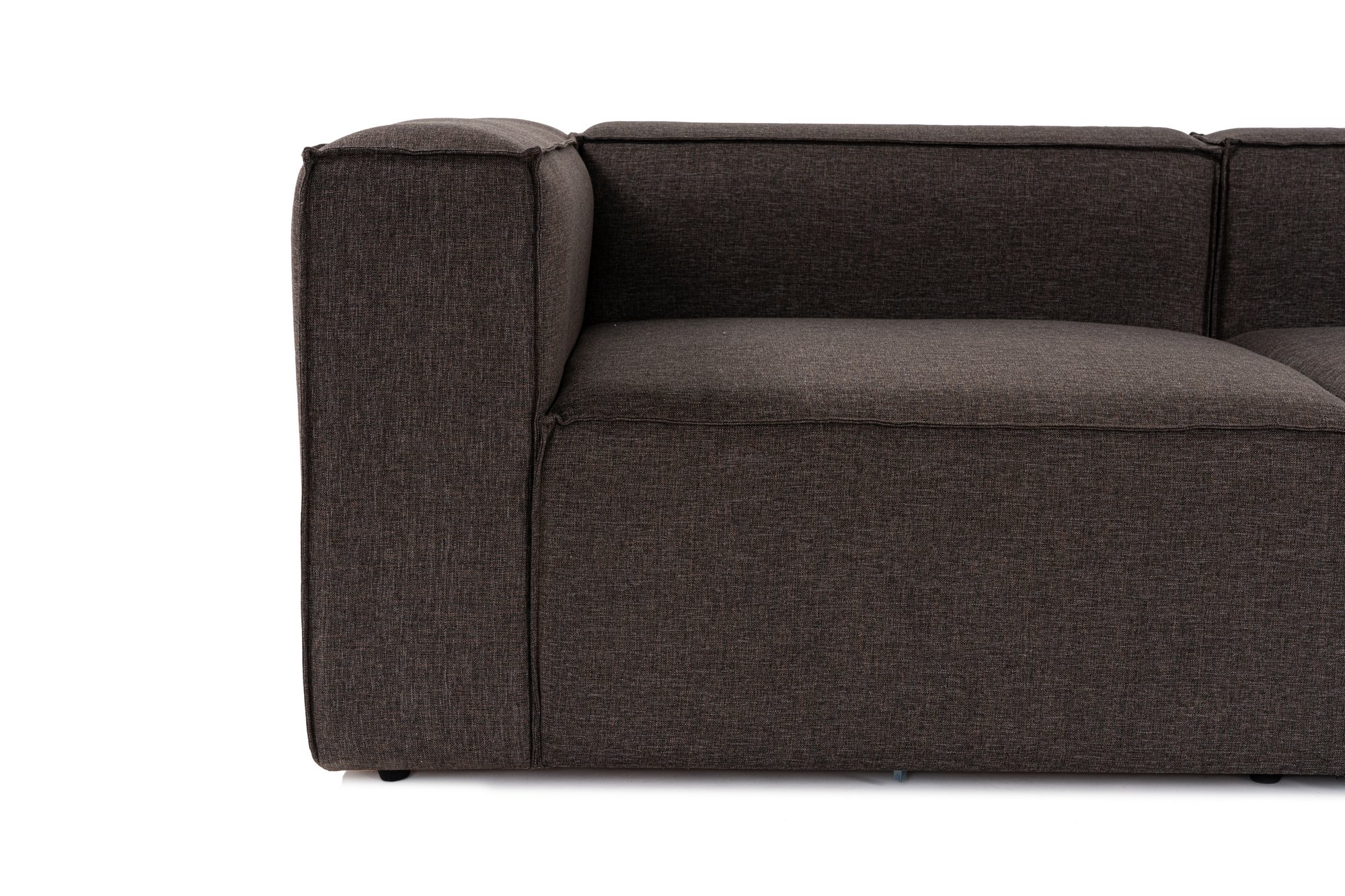 Fora corner sofa dark brown