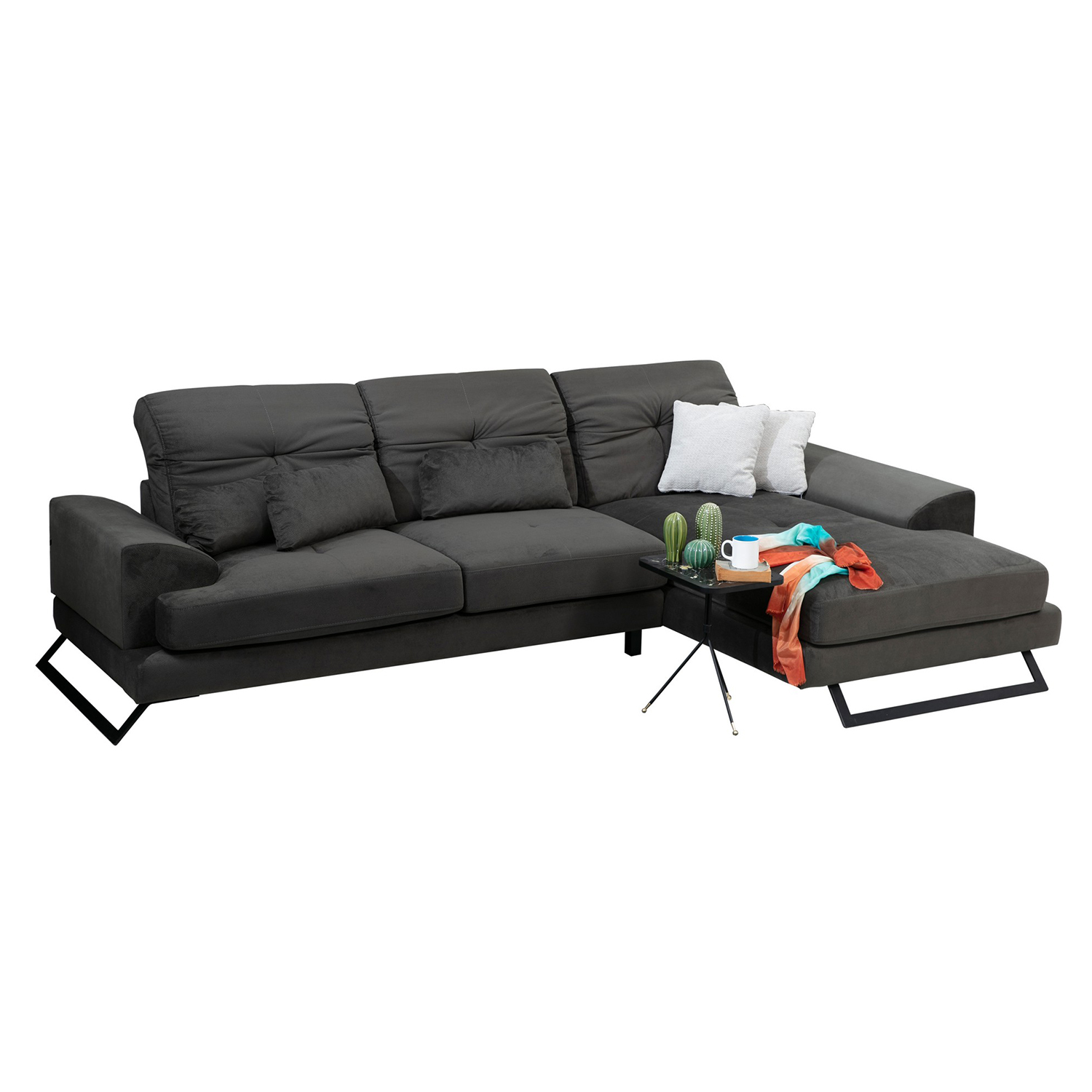 Frido Corner Sofa Right Anthracite