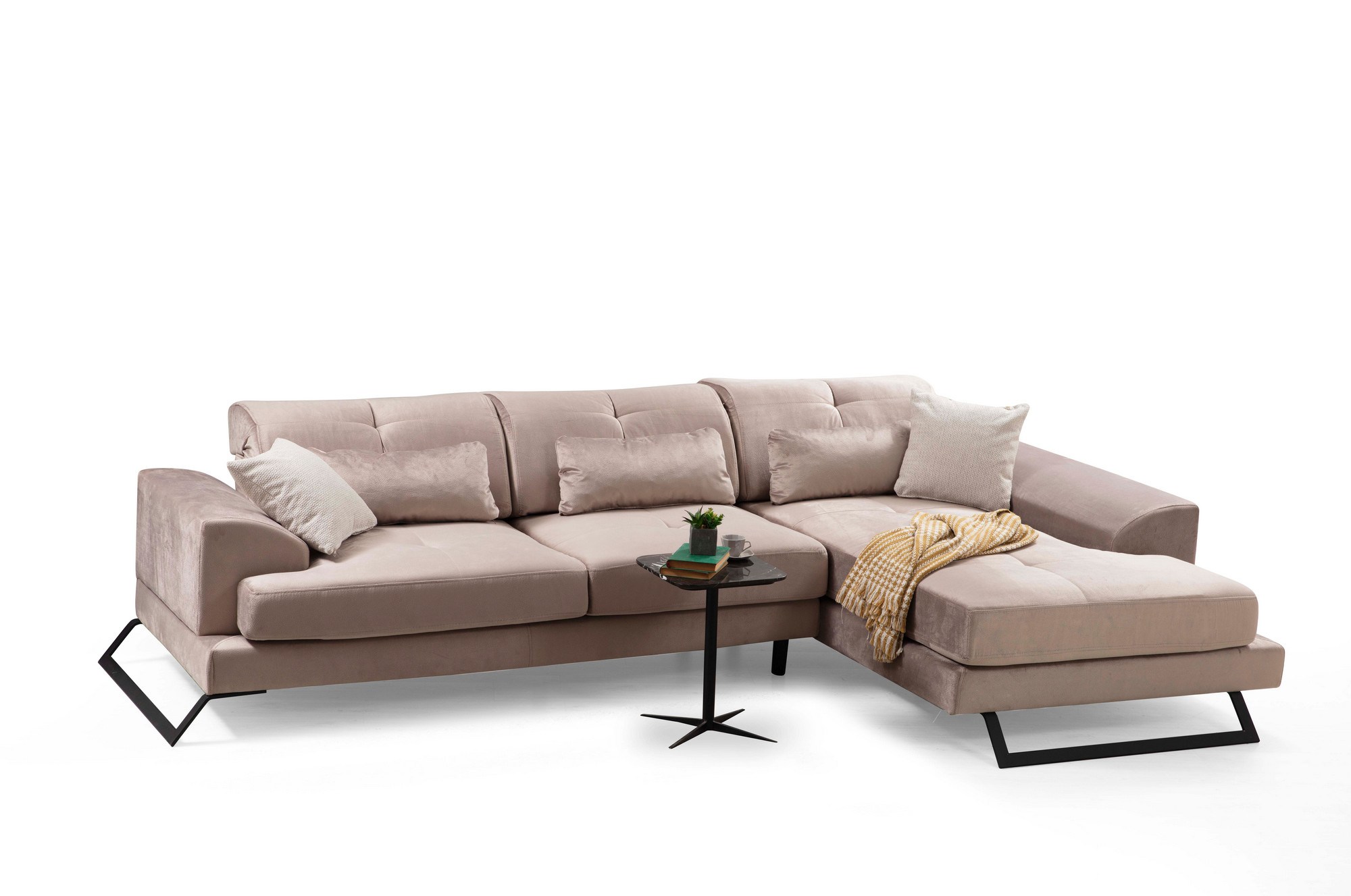 Frido Ecksofa Rechts Beige