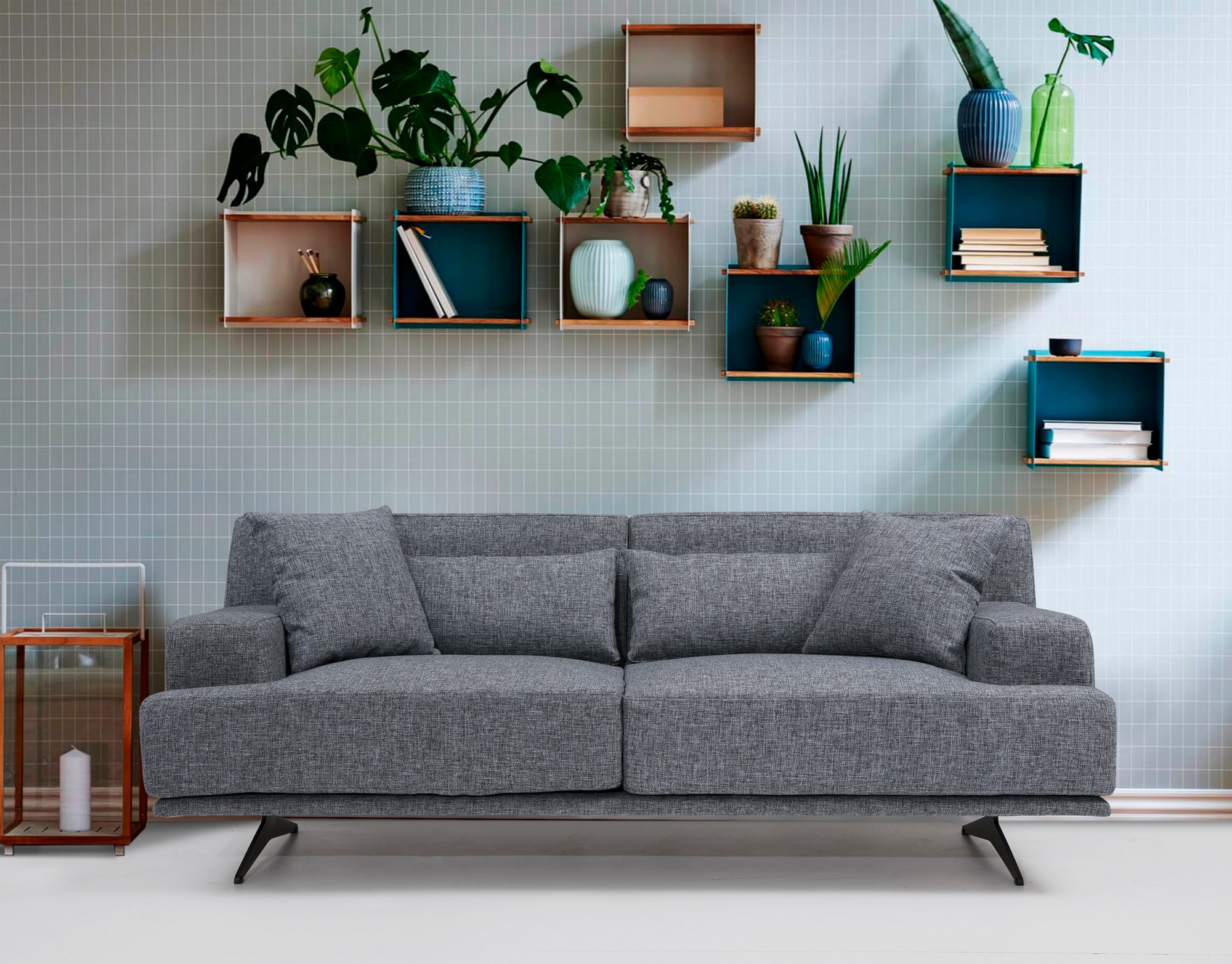 Bentley 2-seater sofa gray