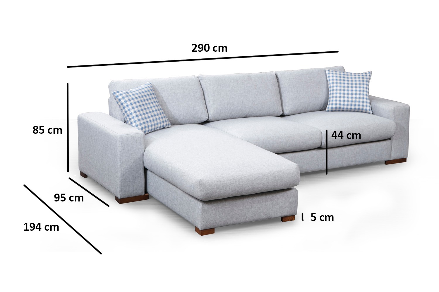 Loop 13 Ecksofa Grau