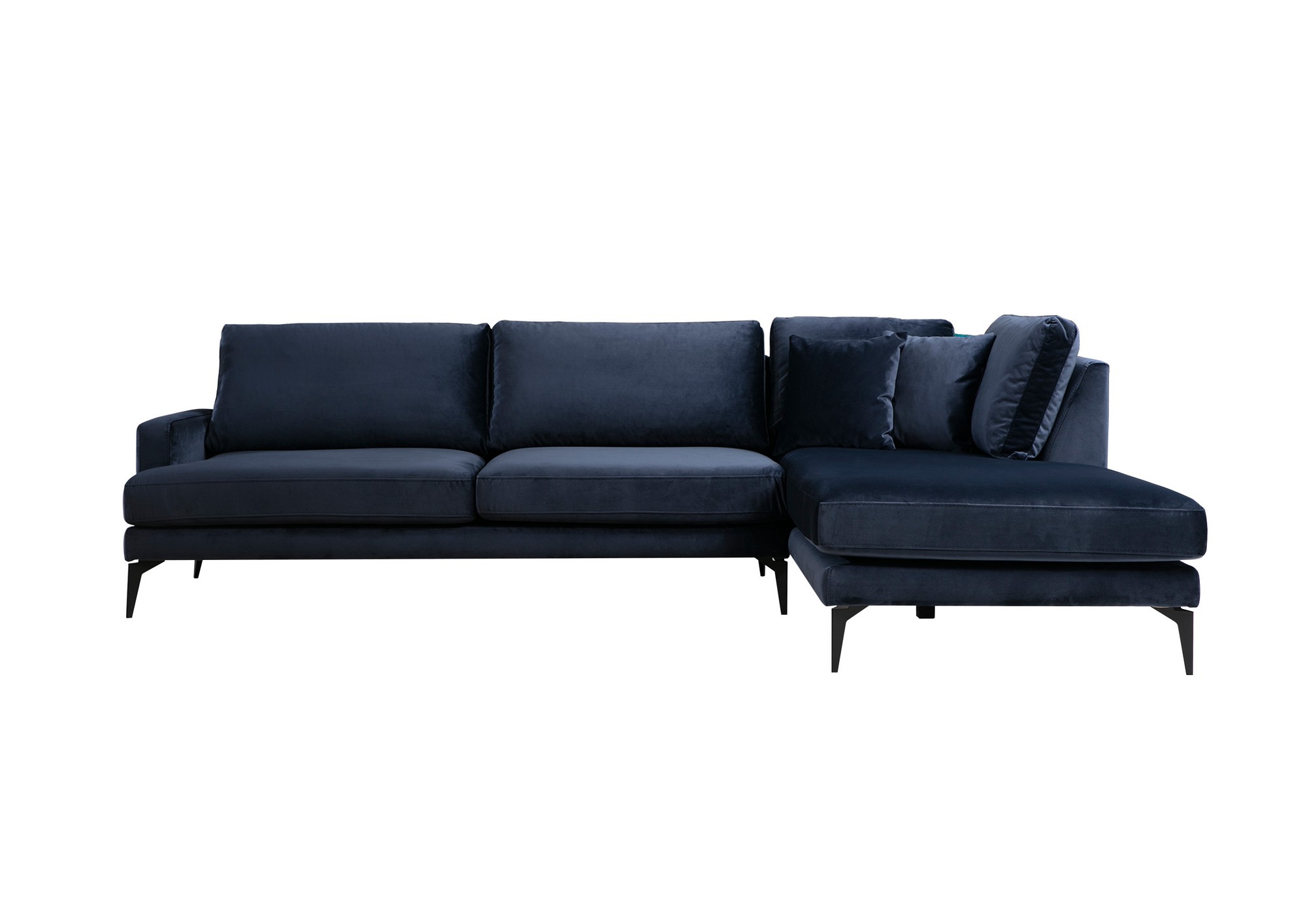 Papira Ecksofa Rechts Marineblau