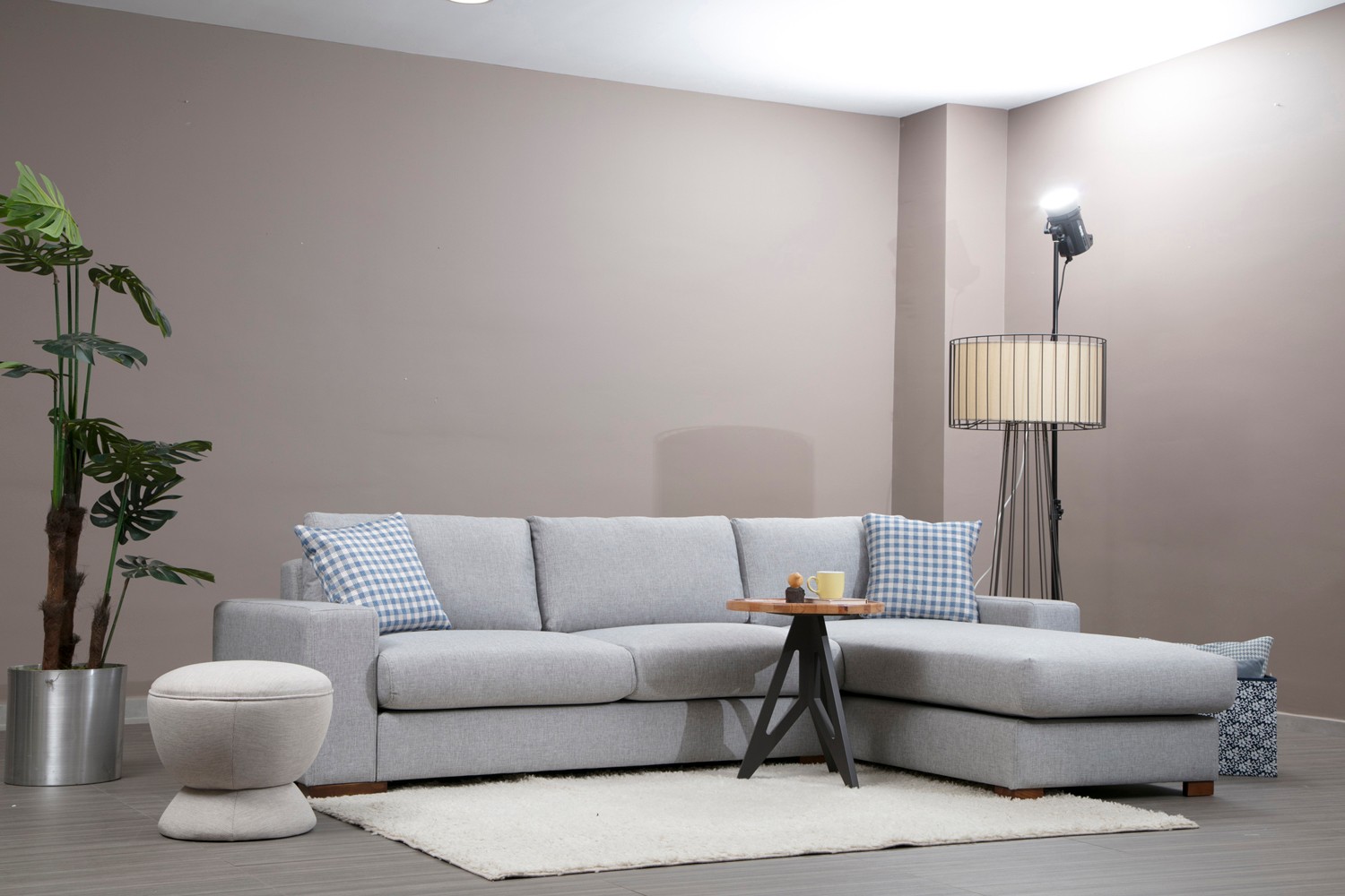 Loop 12 Corner sofa Grey