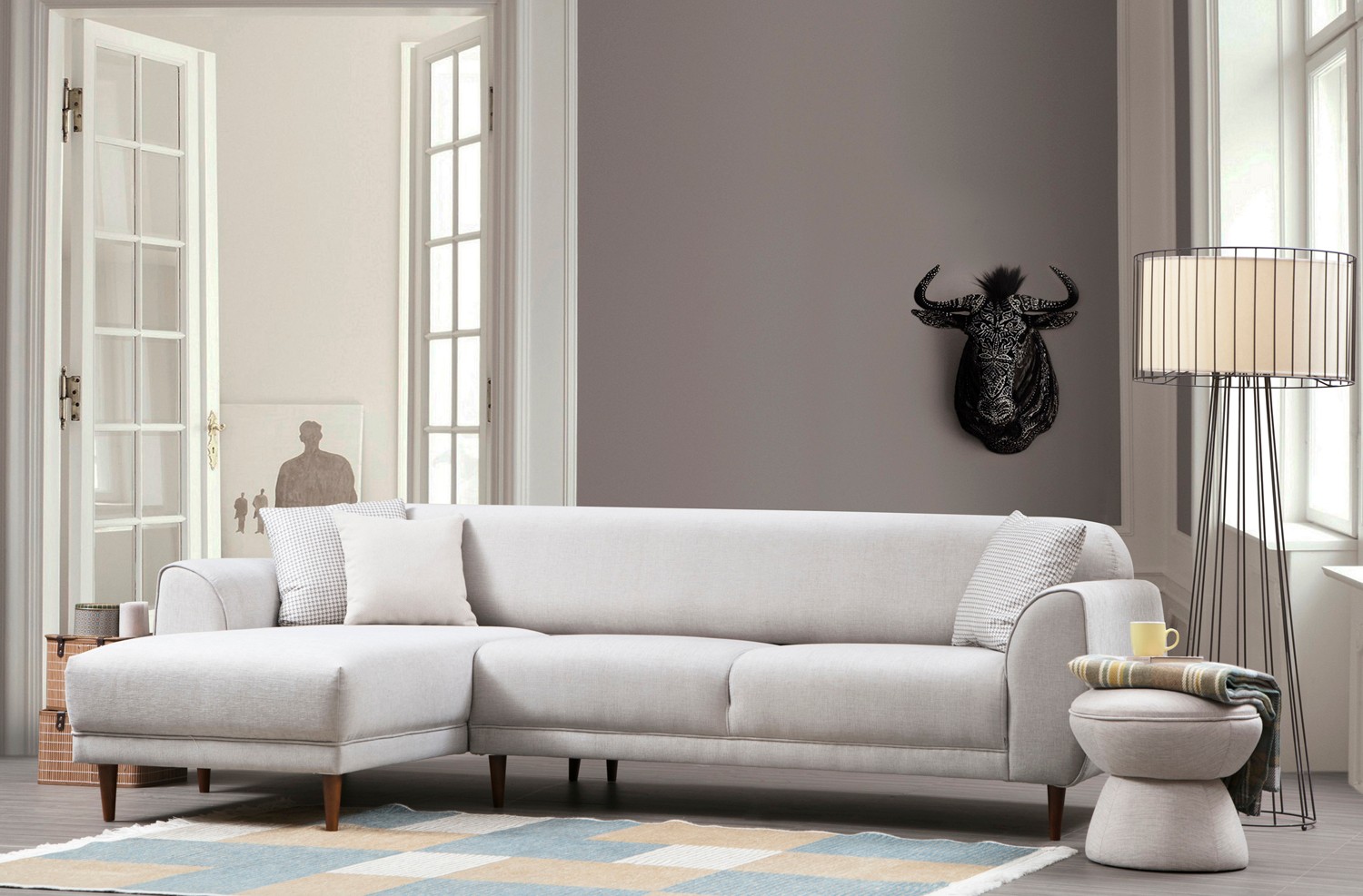 Image Ecksofa Links Beige