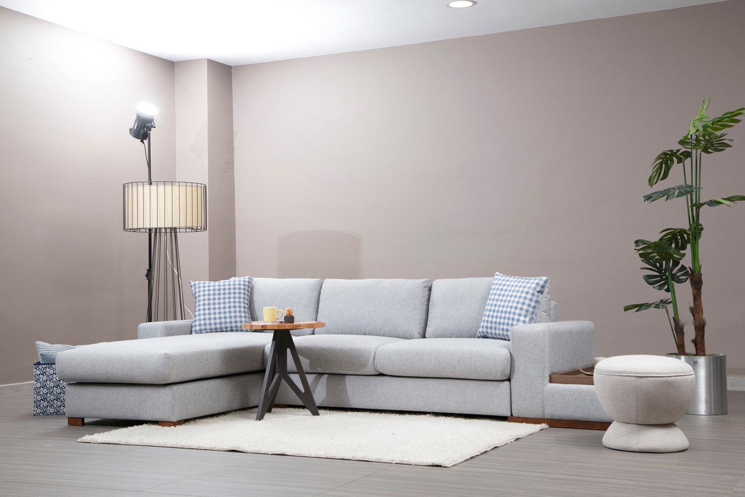 Loop 14 Corner sofa Grey