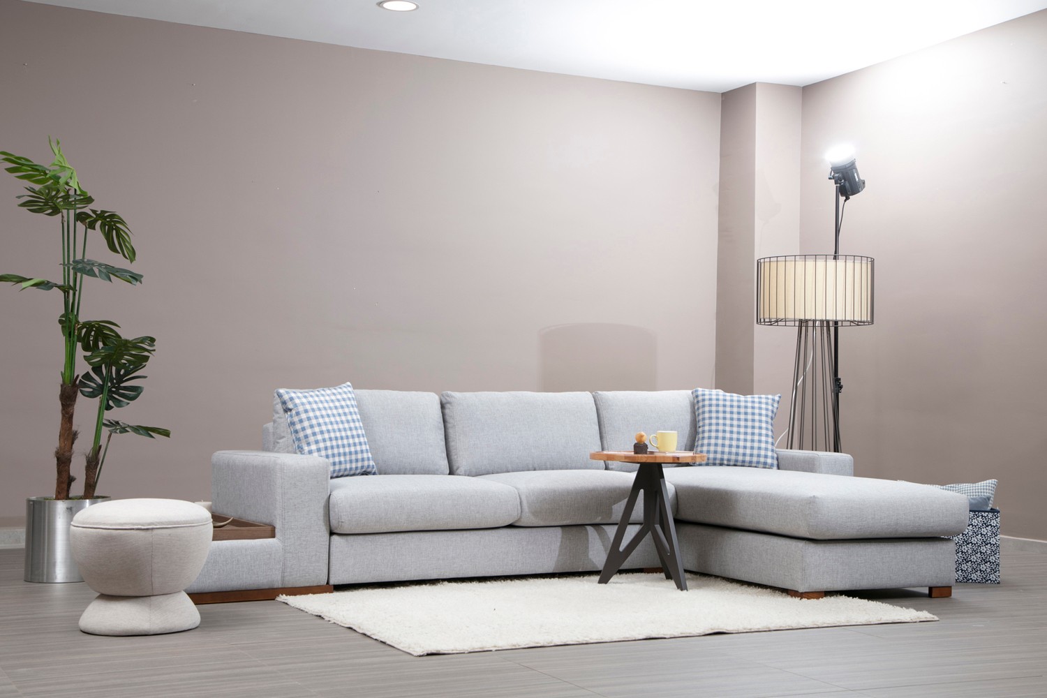 Loop 15 Ecksofa Grau