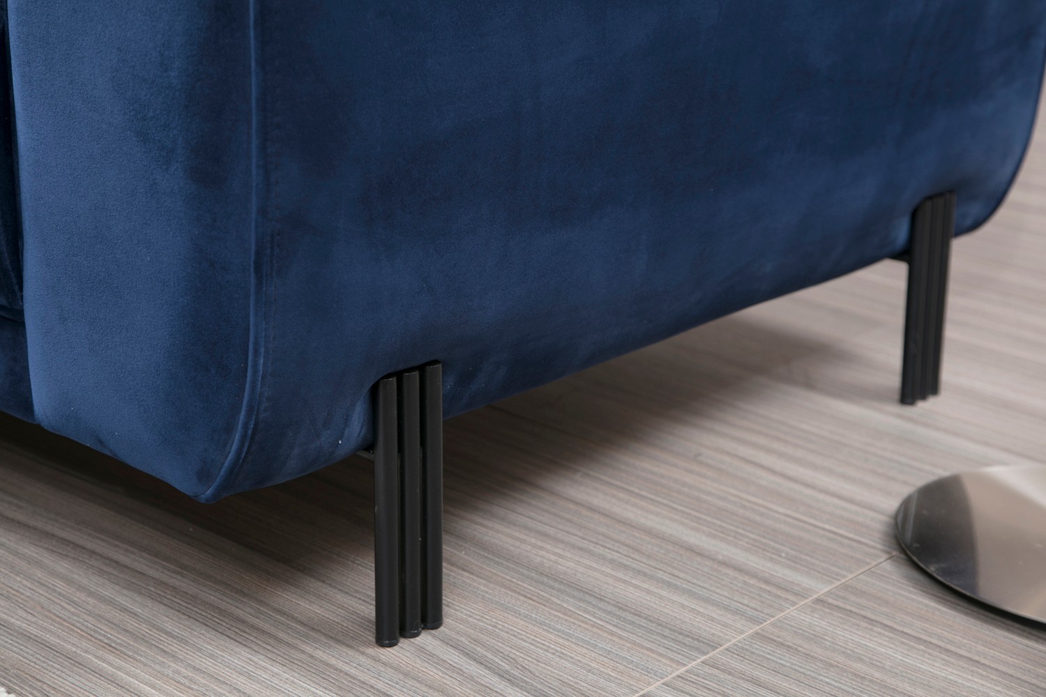 Image Corner Sofa Left Navy Blue