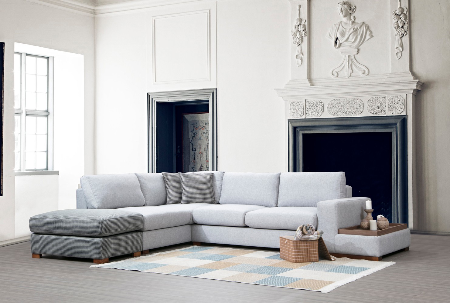 Loop 3 Corner sofa Grey