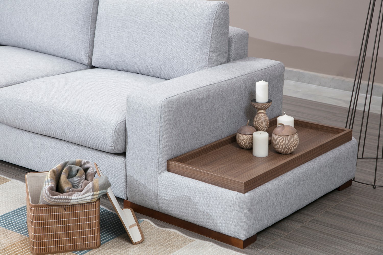 Loop 3 Corner sofa Grey