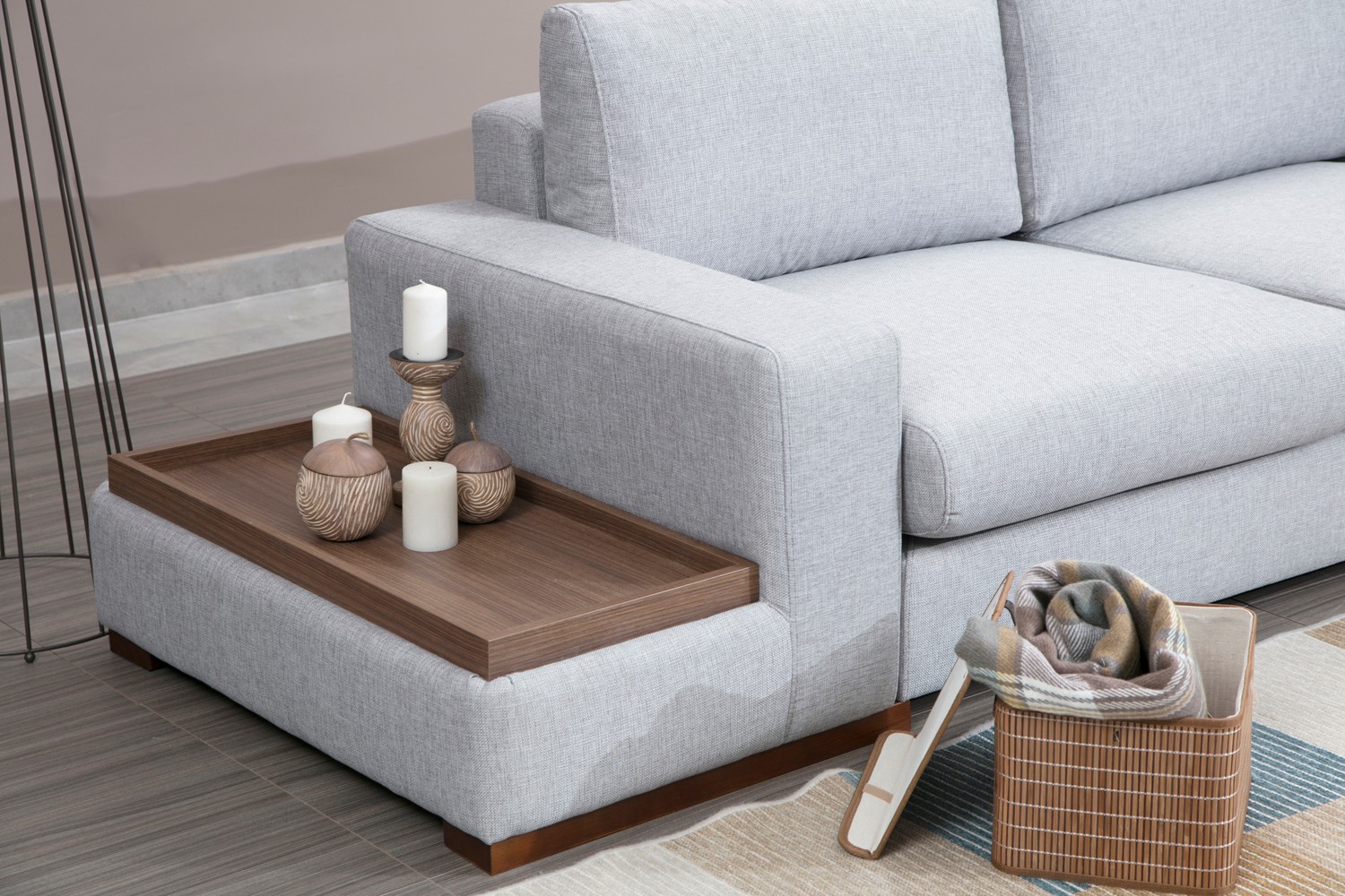 Loop 4 Corner sofa Gray