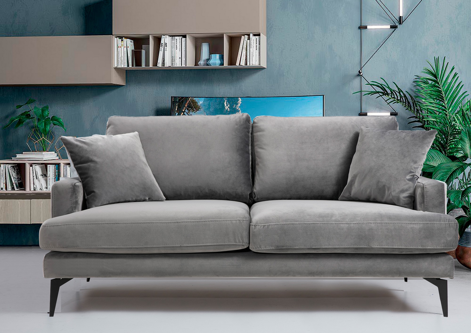 Papira 2-seater sofa gray