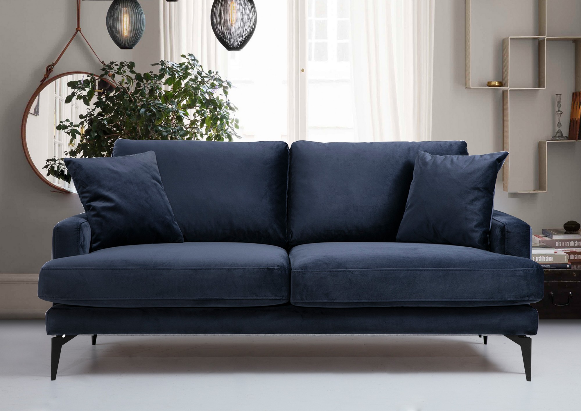 Papira 2-seater sofa Navy blue