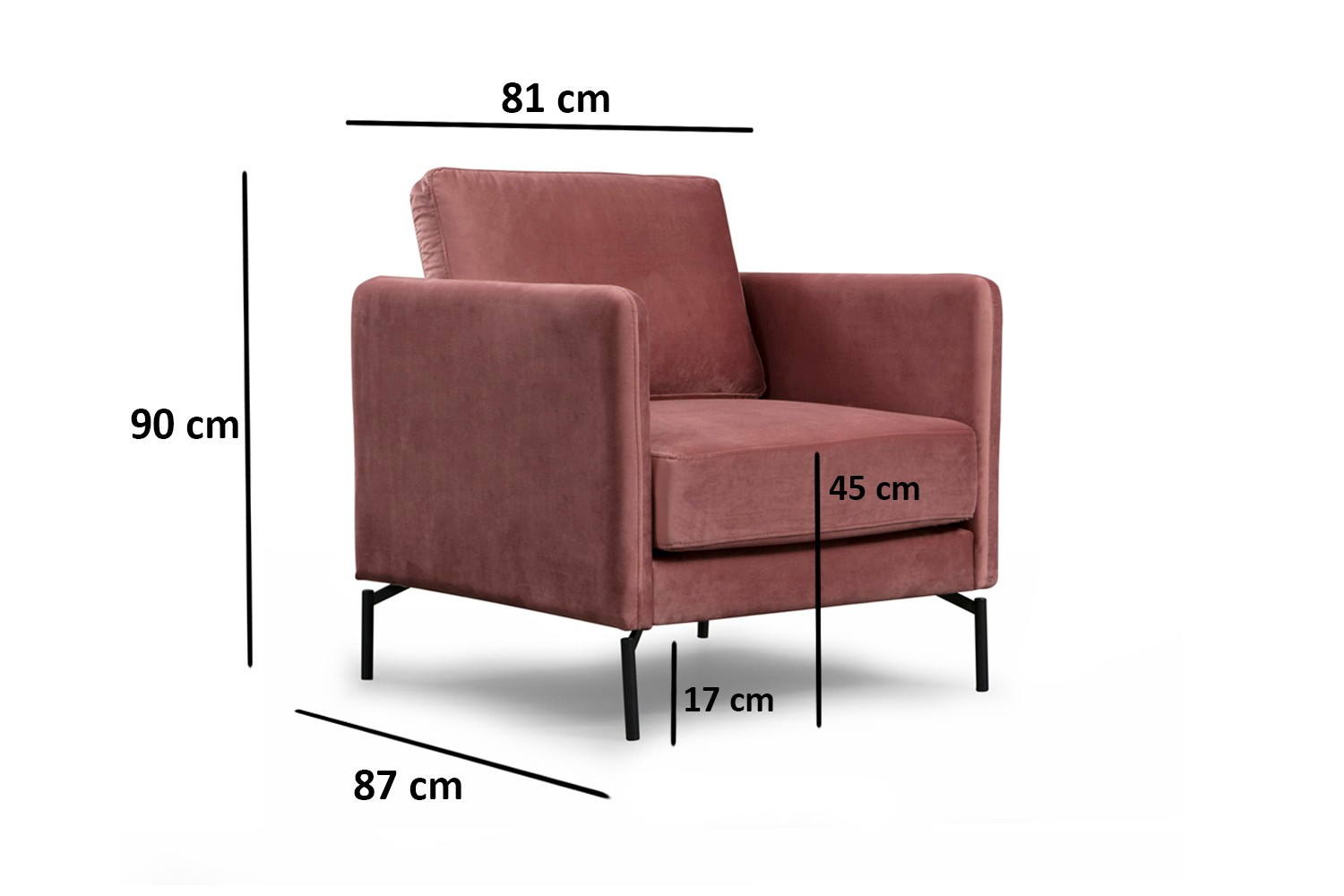 Sino Armchair Pink