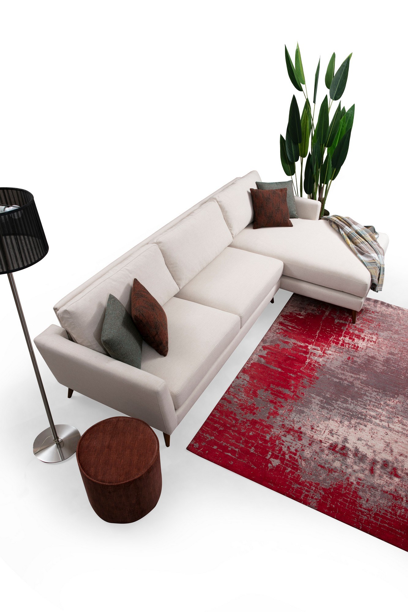 Mayorka Ecksofa Rechts Beige