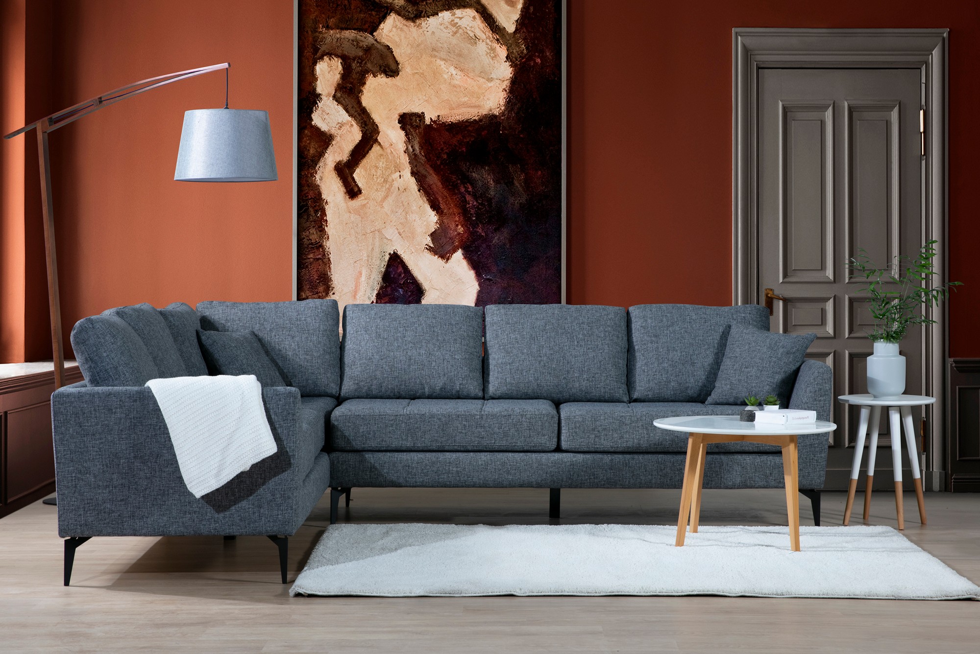 Tempo Corner Sofa Left Grey