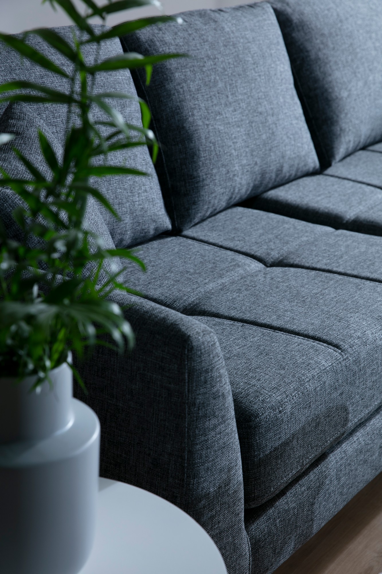Tempo Ecksofa Rechts Grau