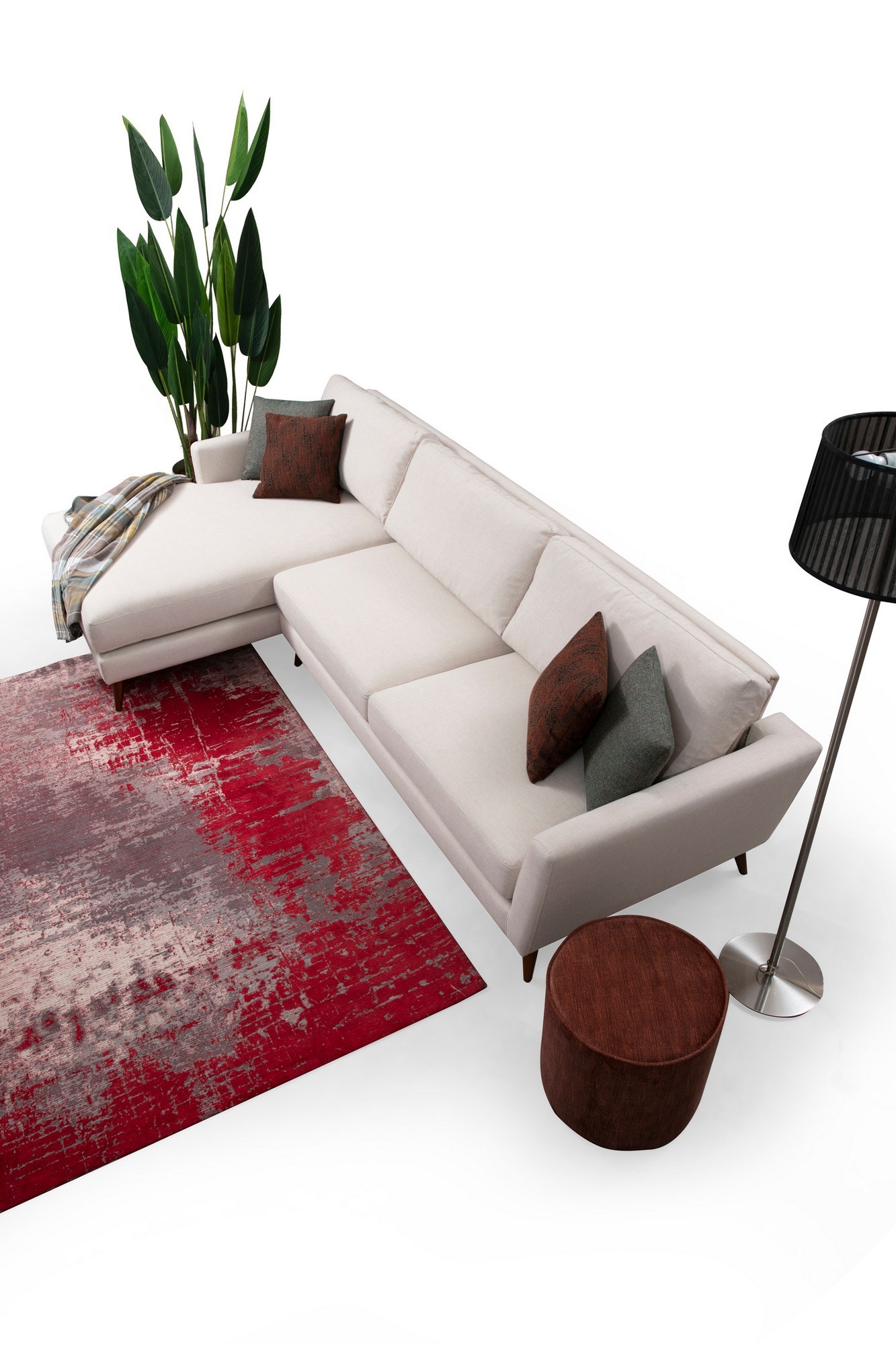 Mayorka Ecksofa Links Beige