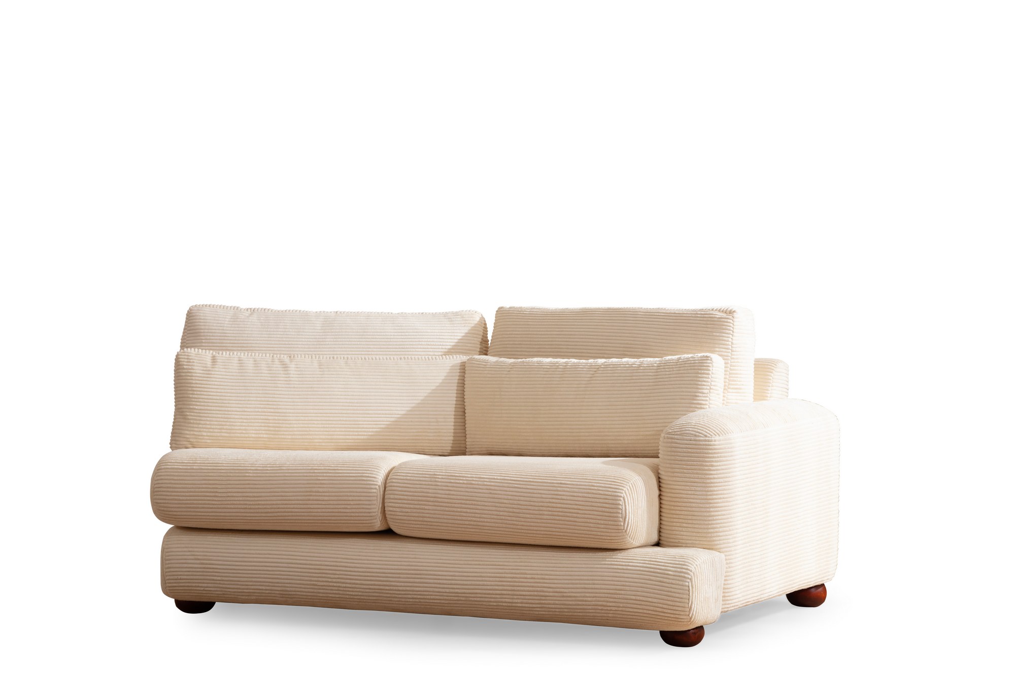 River 4-Sitzer Ecksofa Links Beige