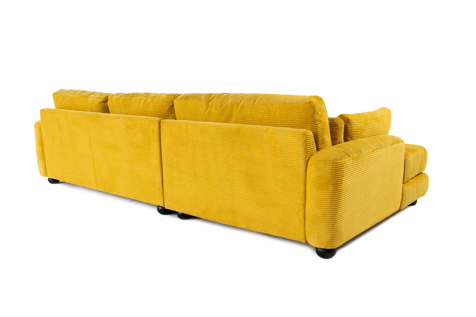 River Ecksofa Links Gelb