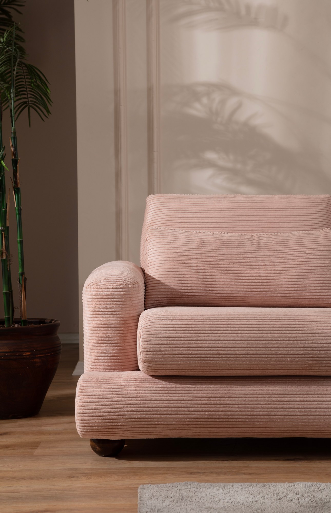 River corner sofa Right pink