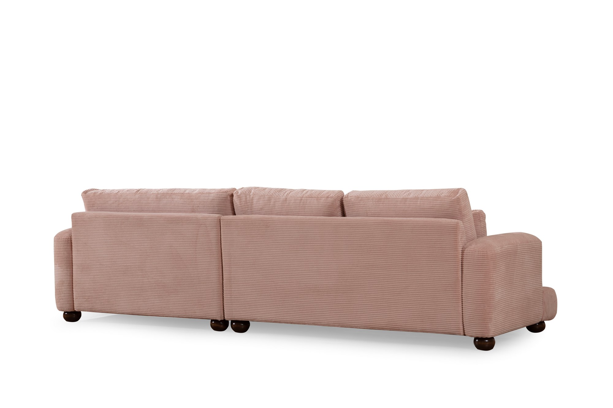 River Ecksofa Rechts Rosa