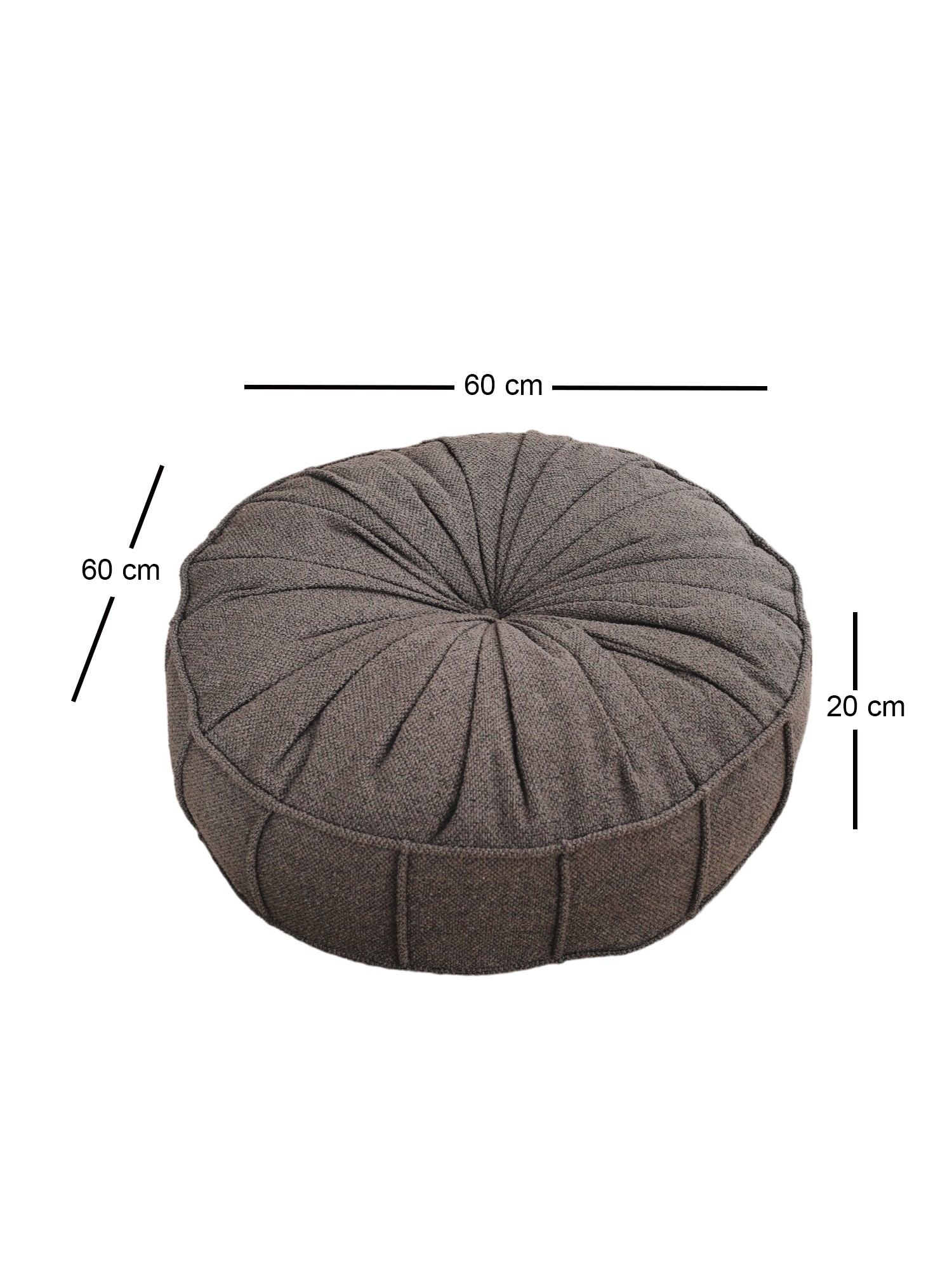 Cushion Teddy Fabric Anthracite
