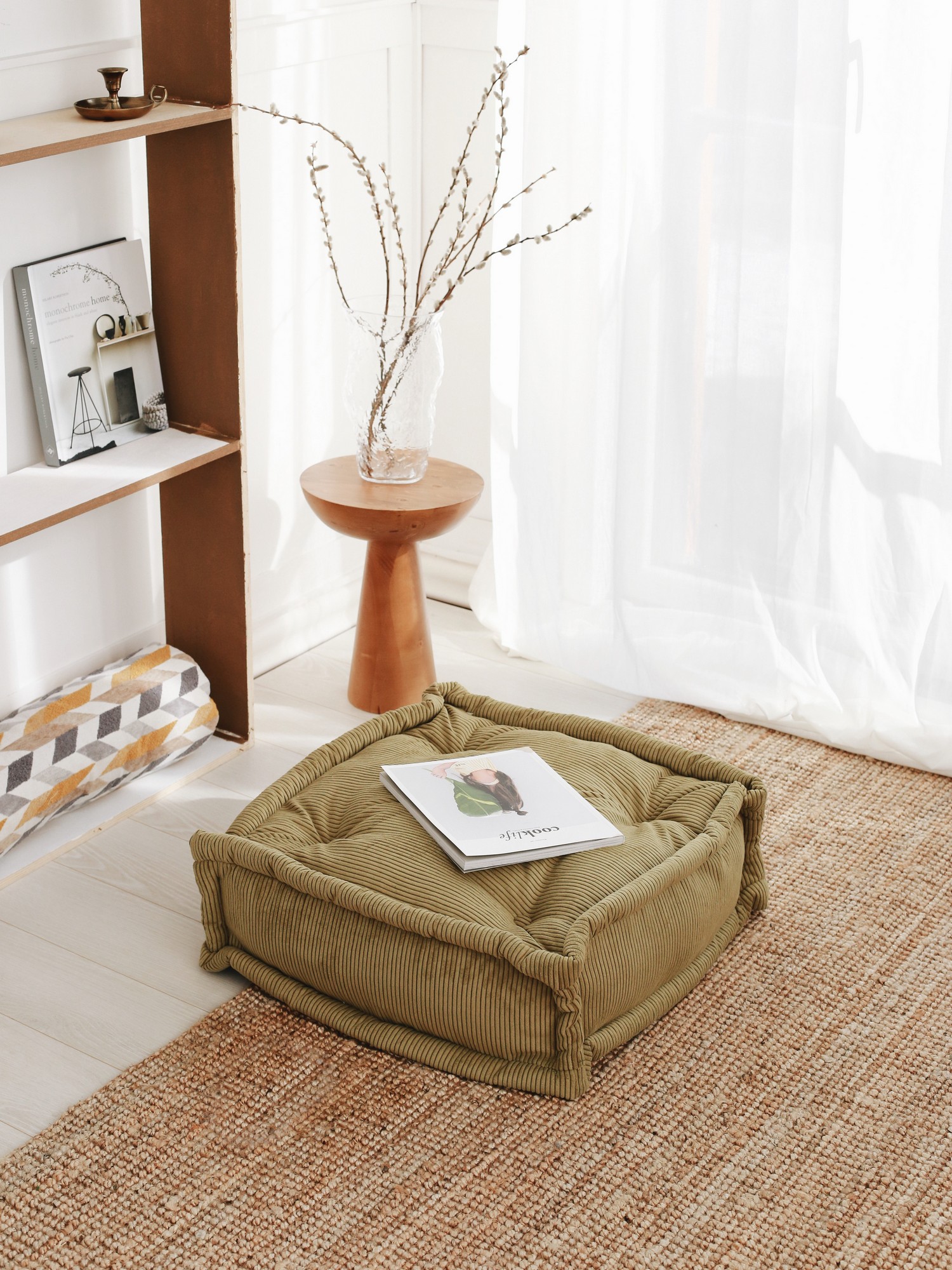 Cookie Pillow Velvet Khaki