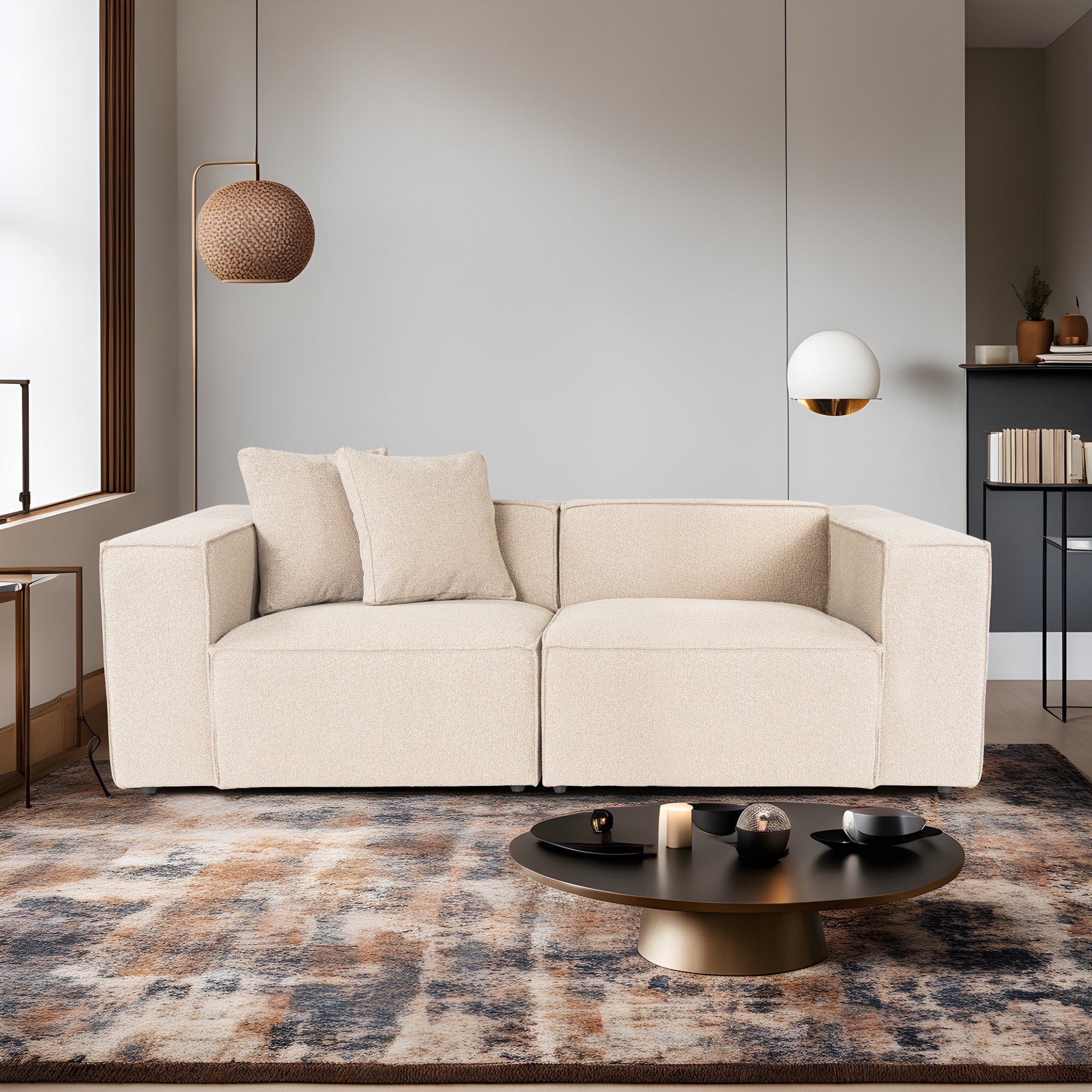 Lora 2-Sitzer Sofa Beige
