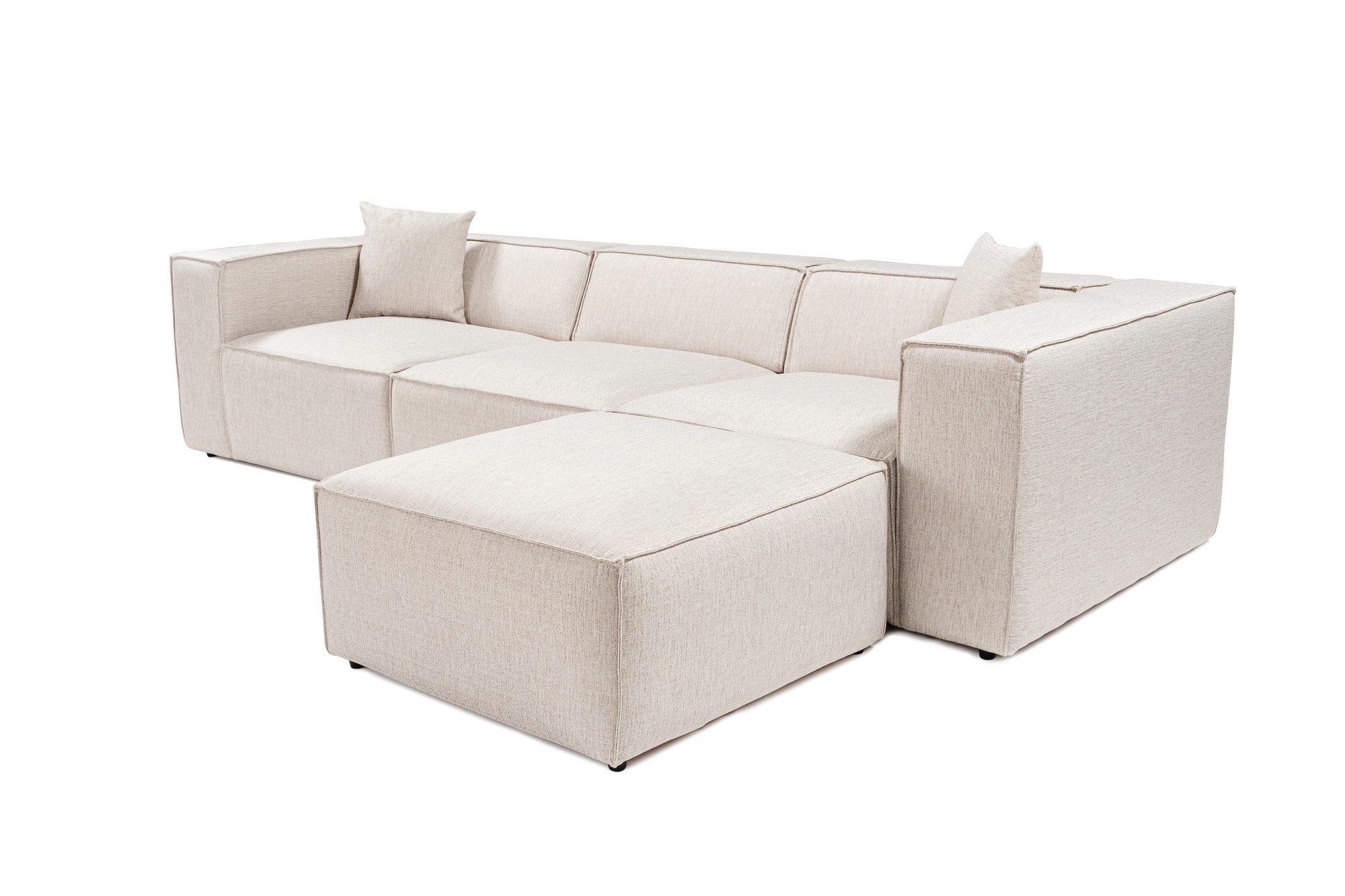 Lora Corner Sofa Light Brown