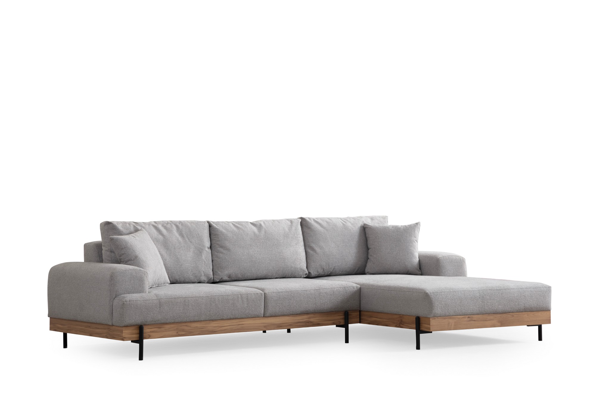 Eti Ecksofa Rechts Grau