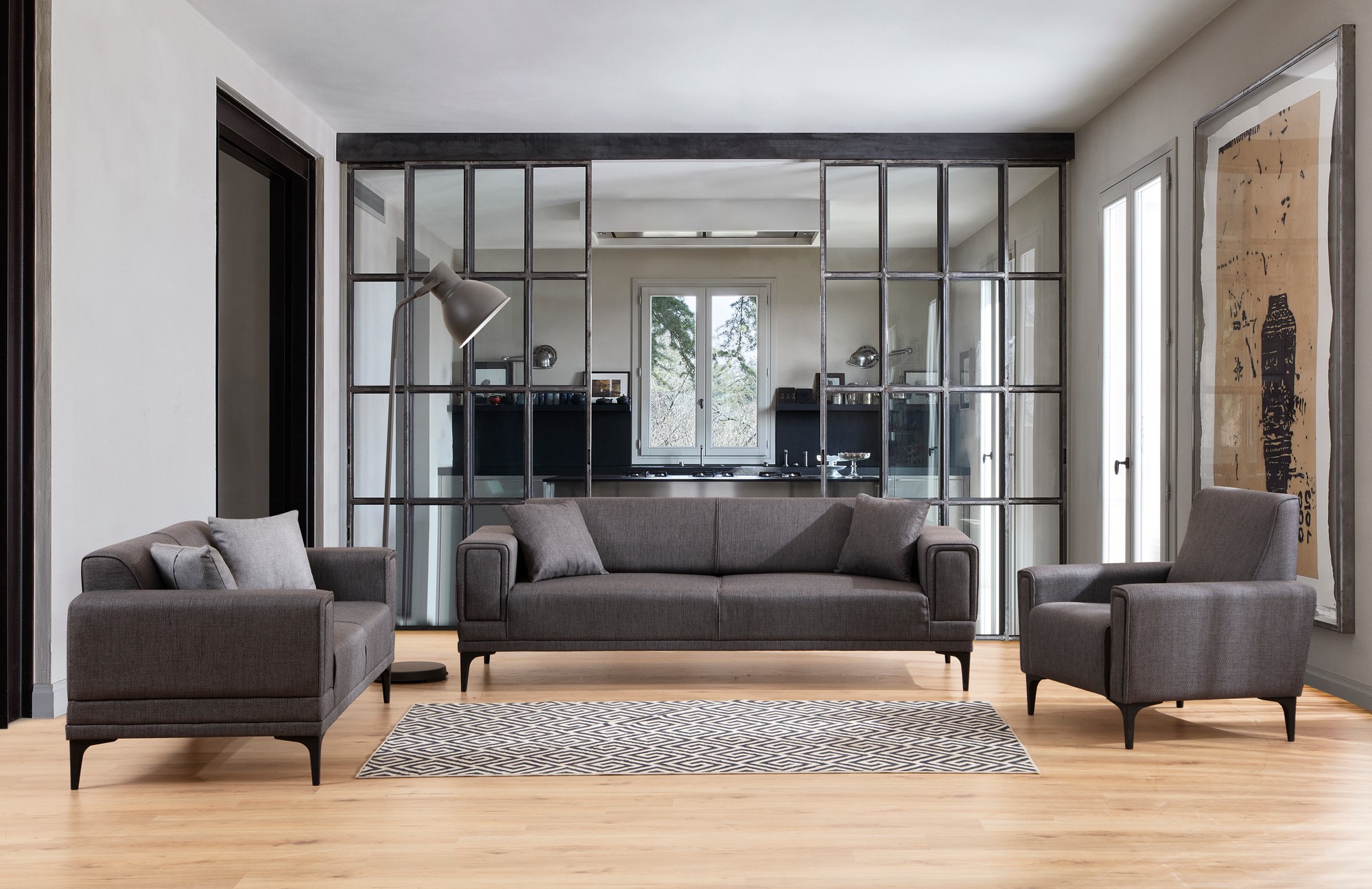 Horizon 1-seater sofa Dark Grey