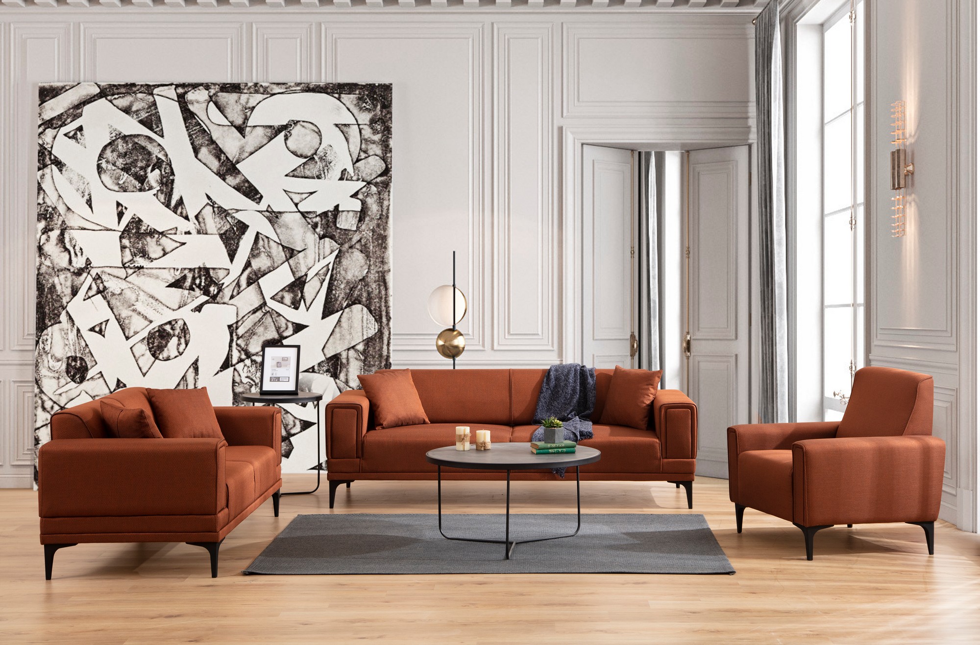 Horizon 2-seater sofa Red