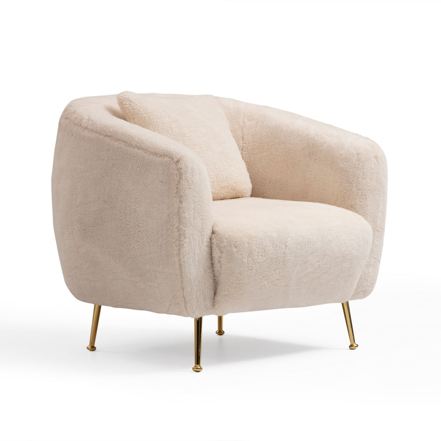 Oyster armchair beige