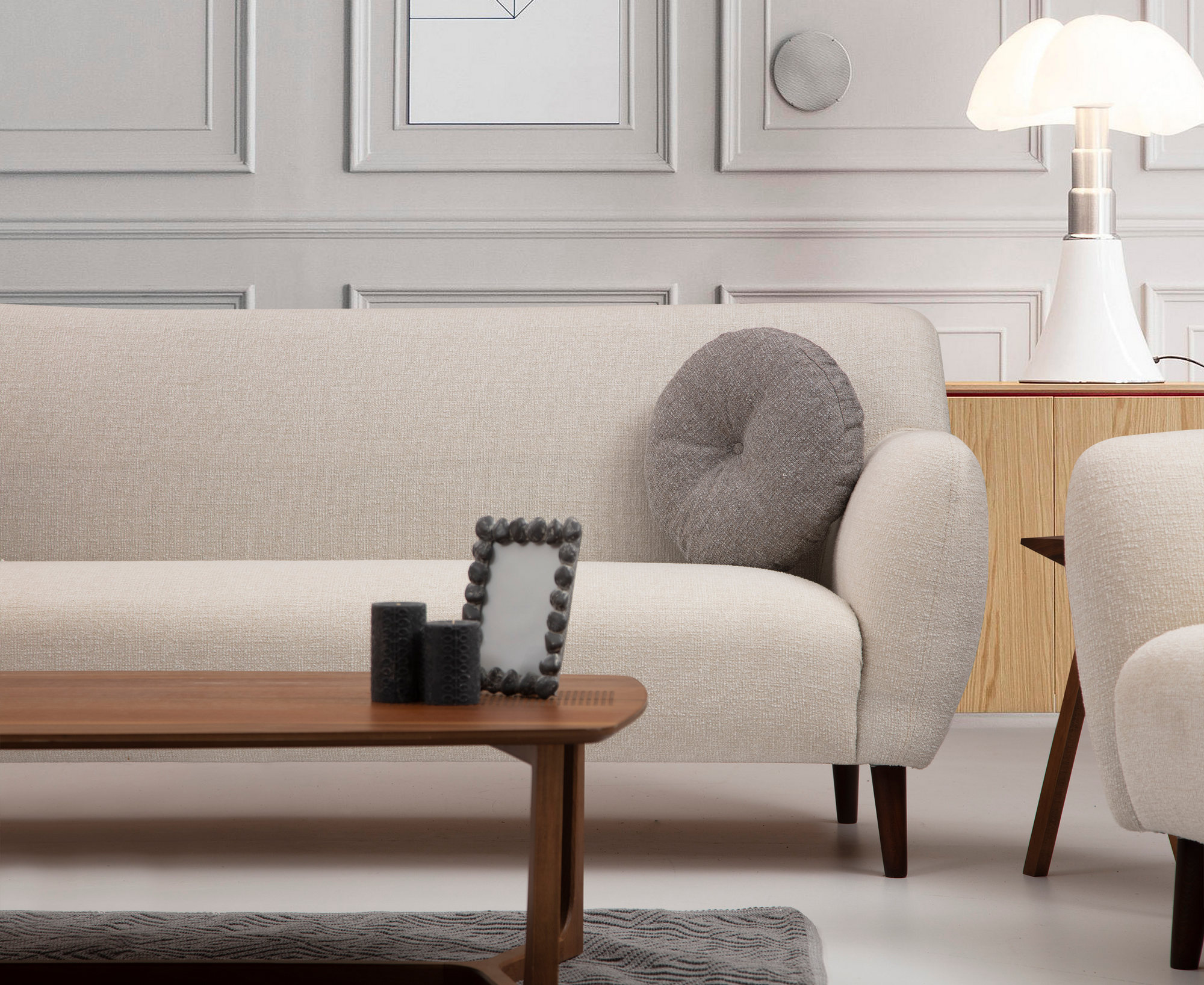 Enna 3-seater sofa beige