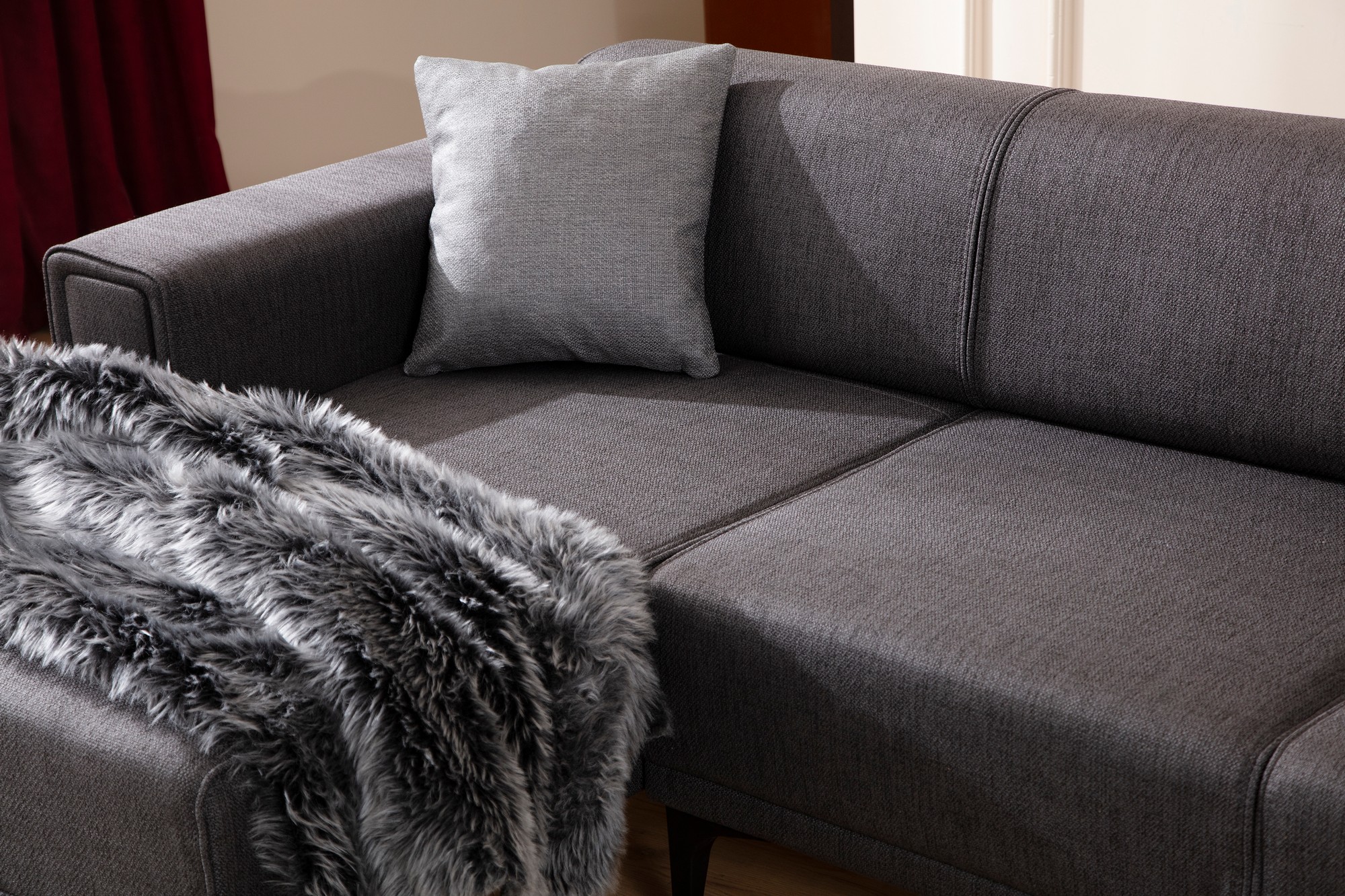 Horizon Corner Sofa Left Dark Grey