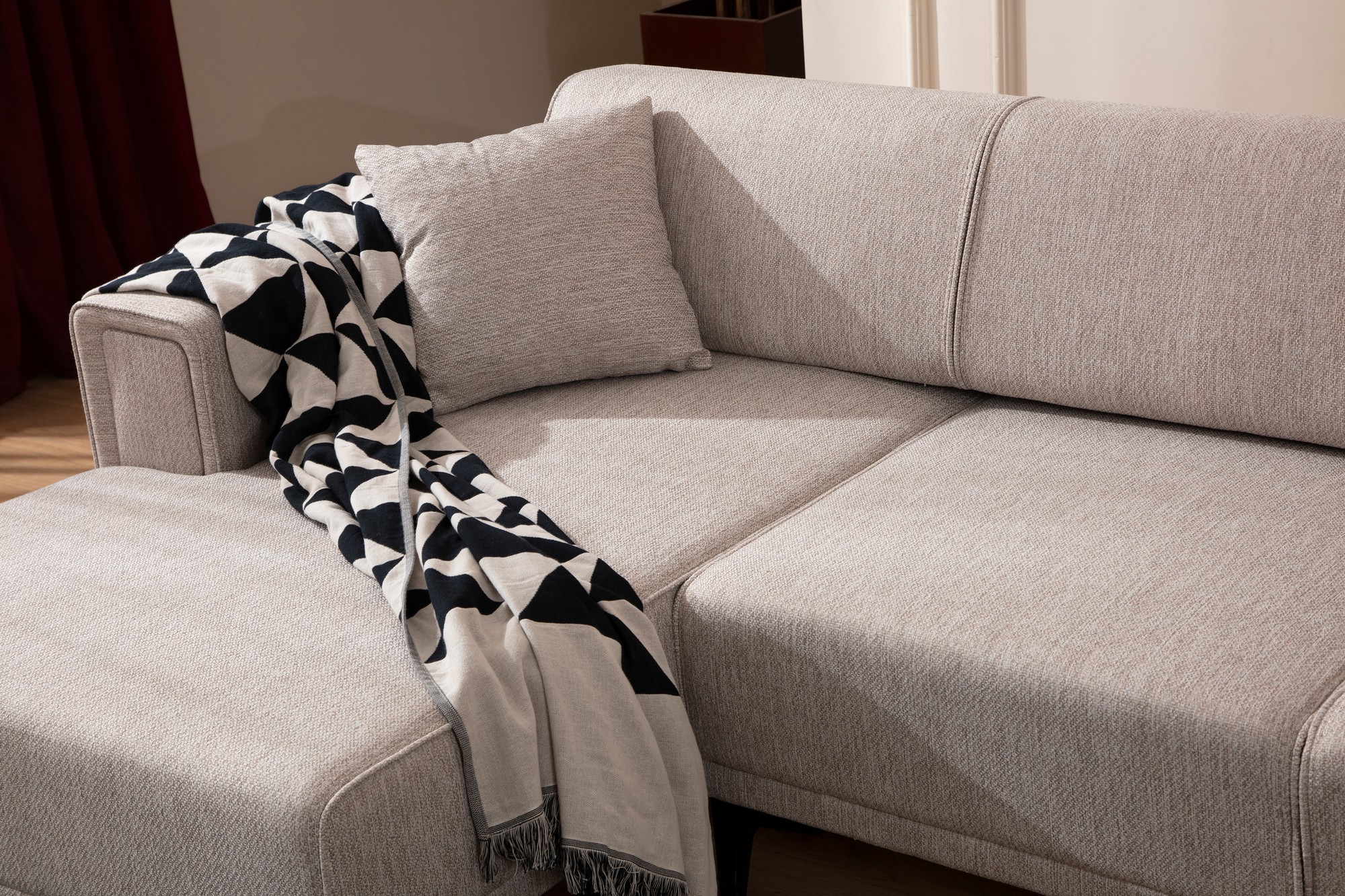 Horizon Ecksofa Links Hellbraun
