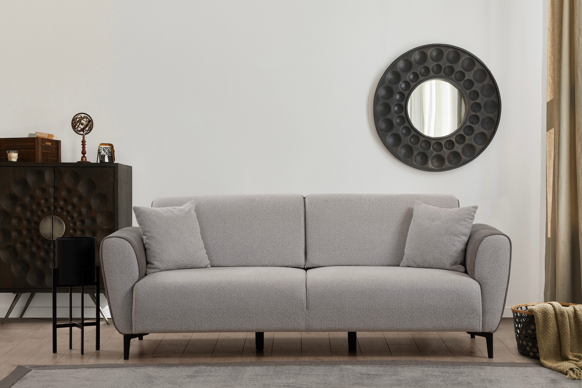 Aren 3-seater sofa bed Grey