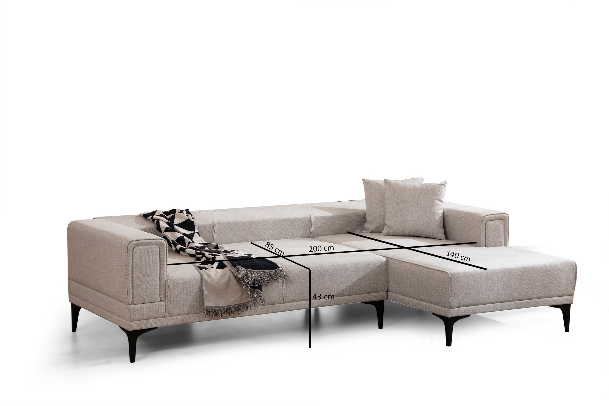 Horizon Corner Sofa Right Ecru