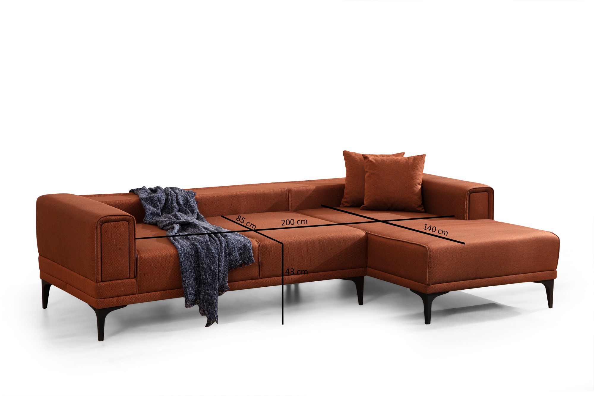 Horizon Corner Sofa Right Red