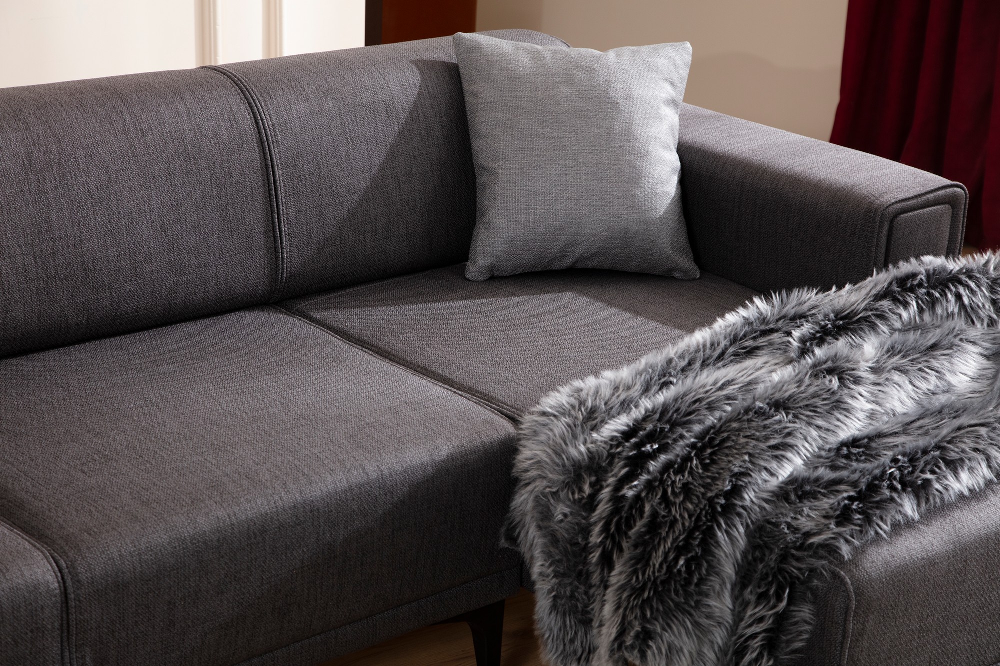 Horizon Corner Sofa Right Dark Grey