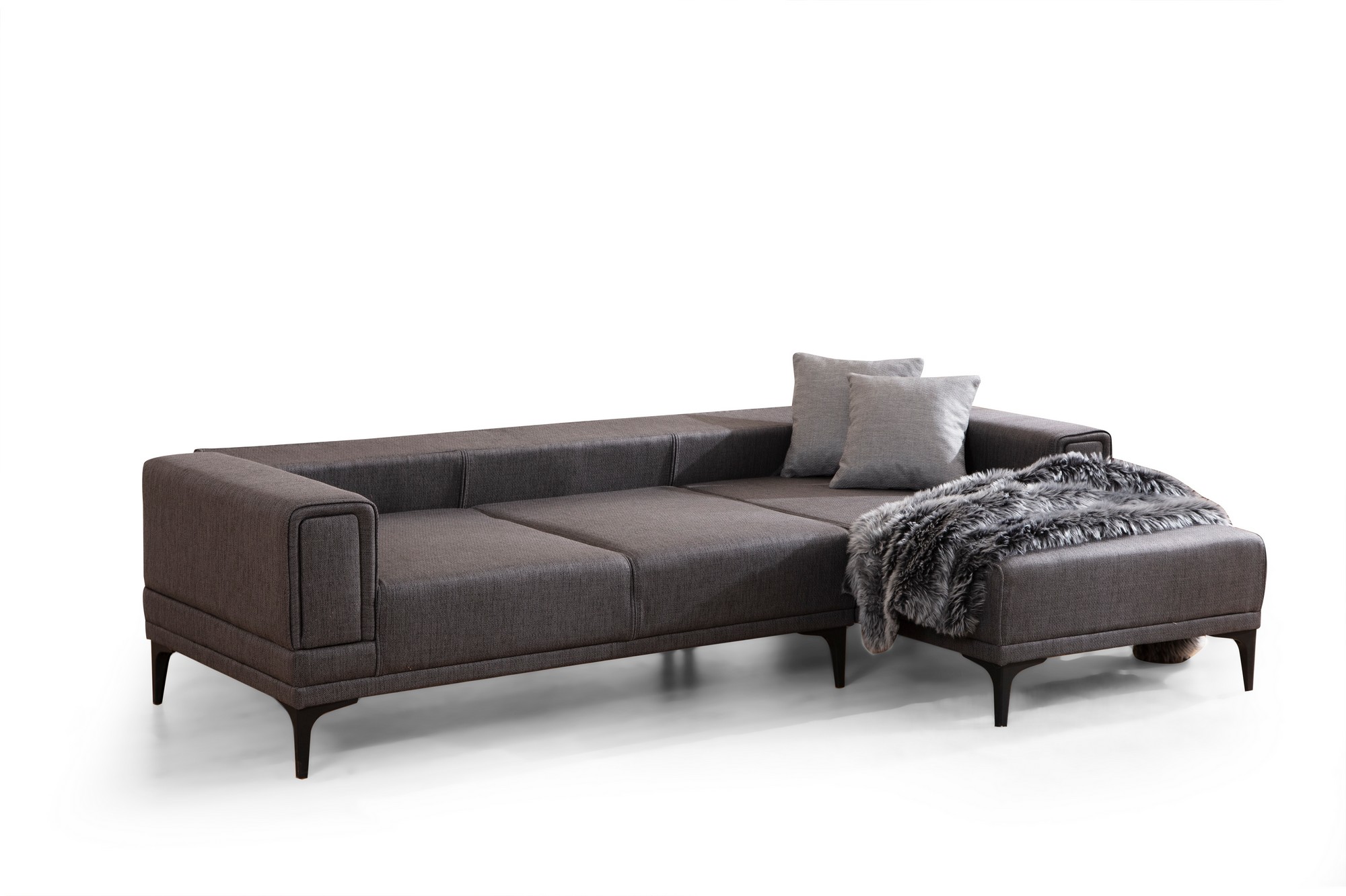 Horizon Ecksofa Rechts Dunkelgrau