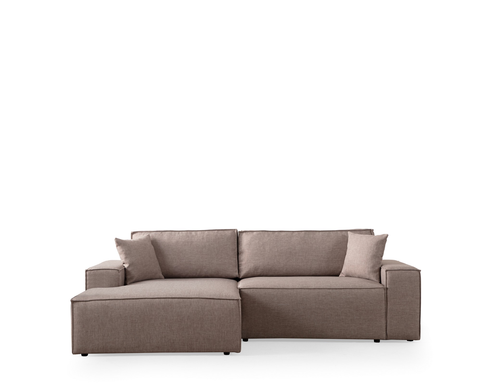 Pirlo Ecksofa Links Braun