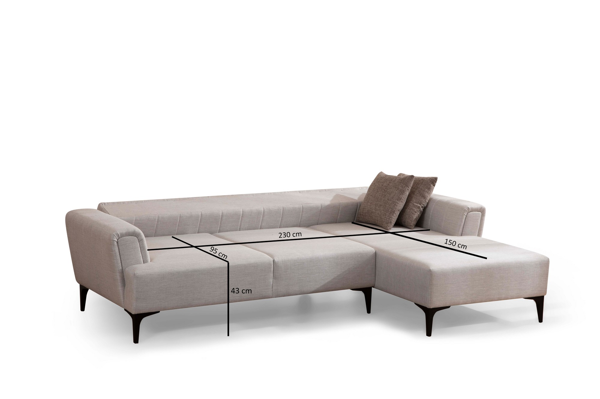 Hamlet Corner Sofa Right Ecru