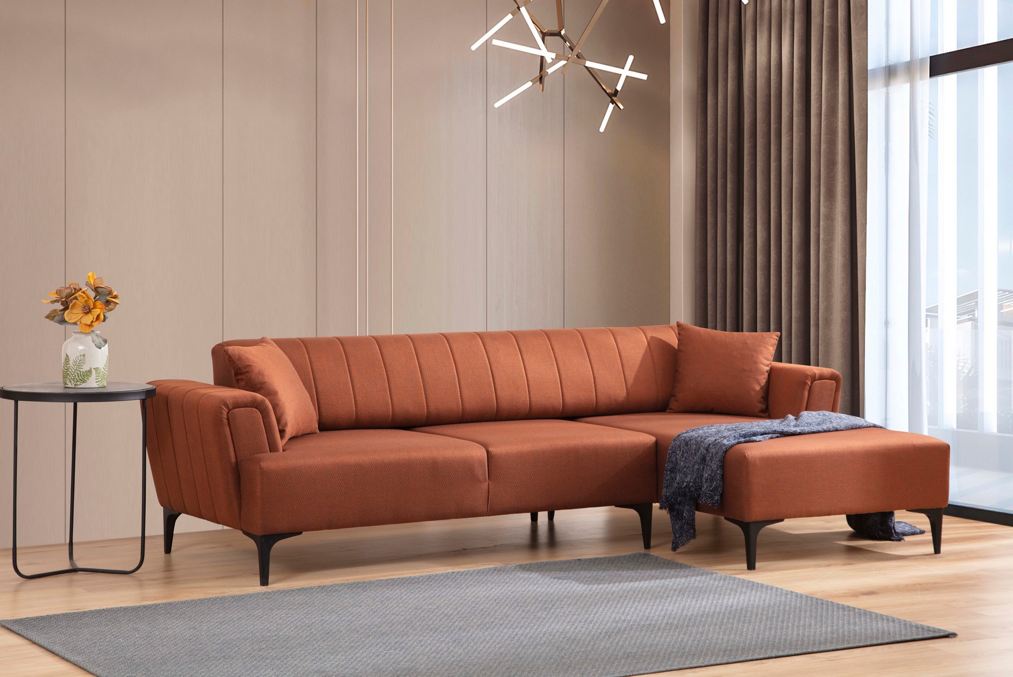 Hamlet Corner Sofa Right Red
