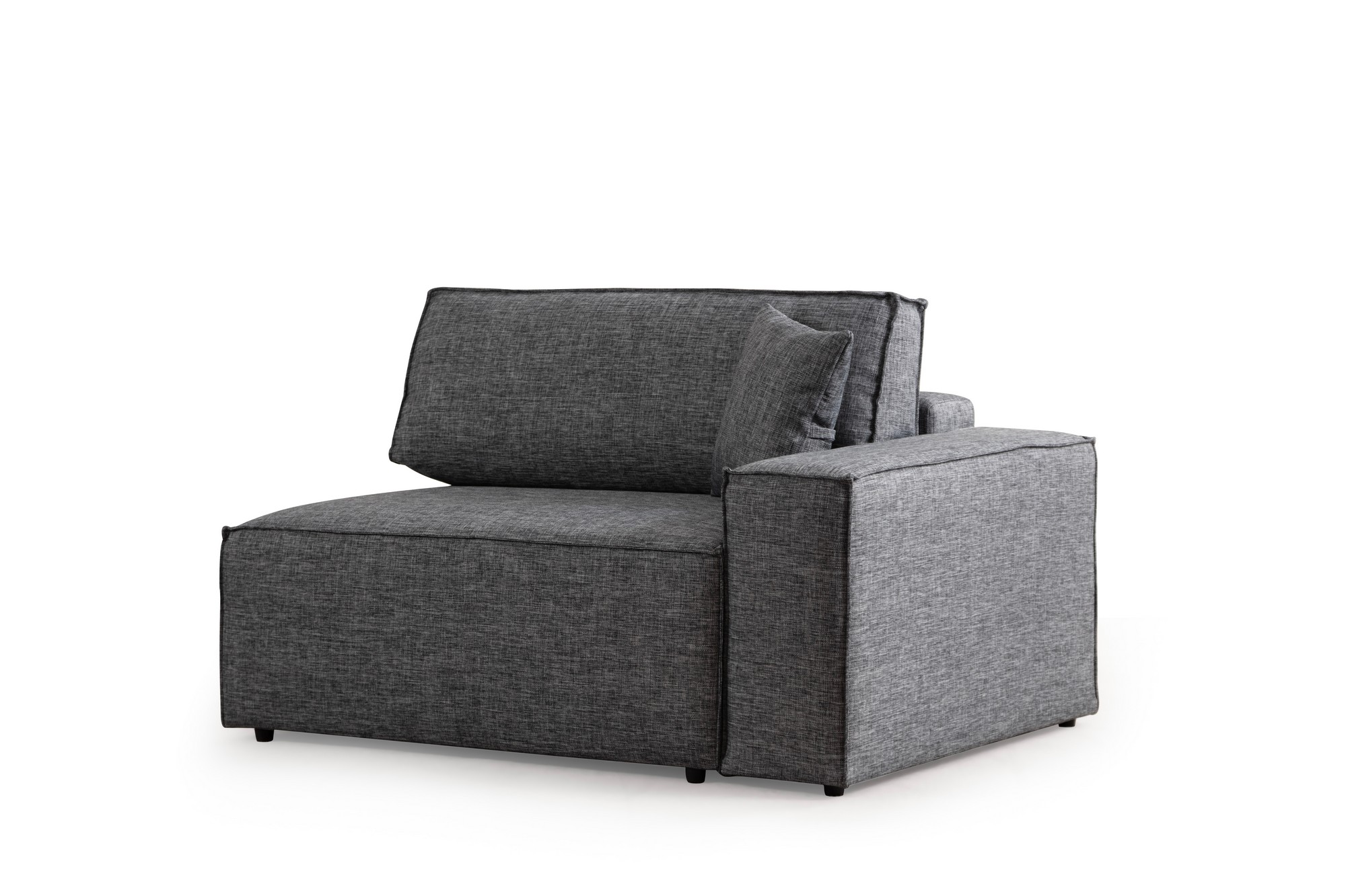 Pirlo Ecksofa Links Dunkelgrau