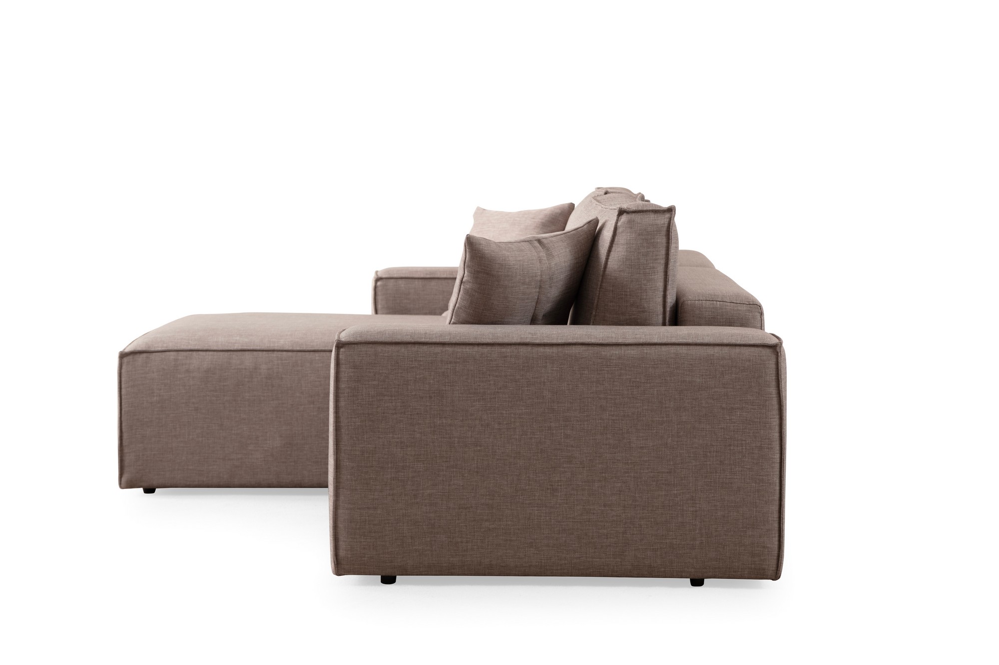 Pirlo corner sofa left brown