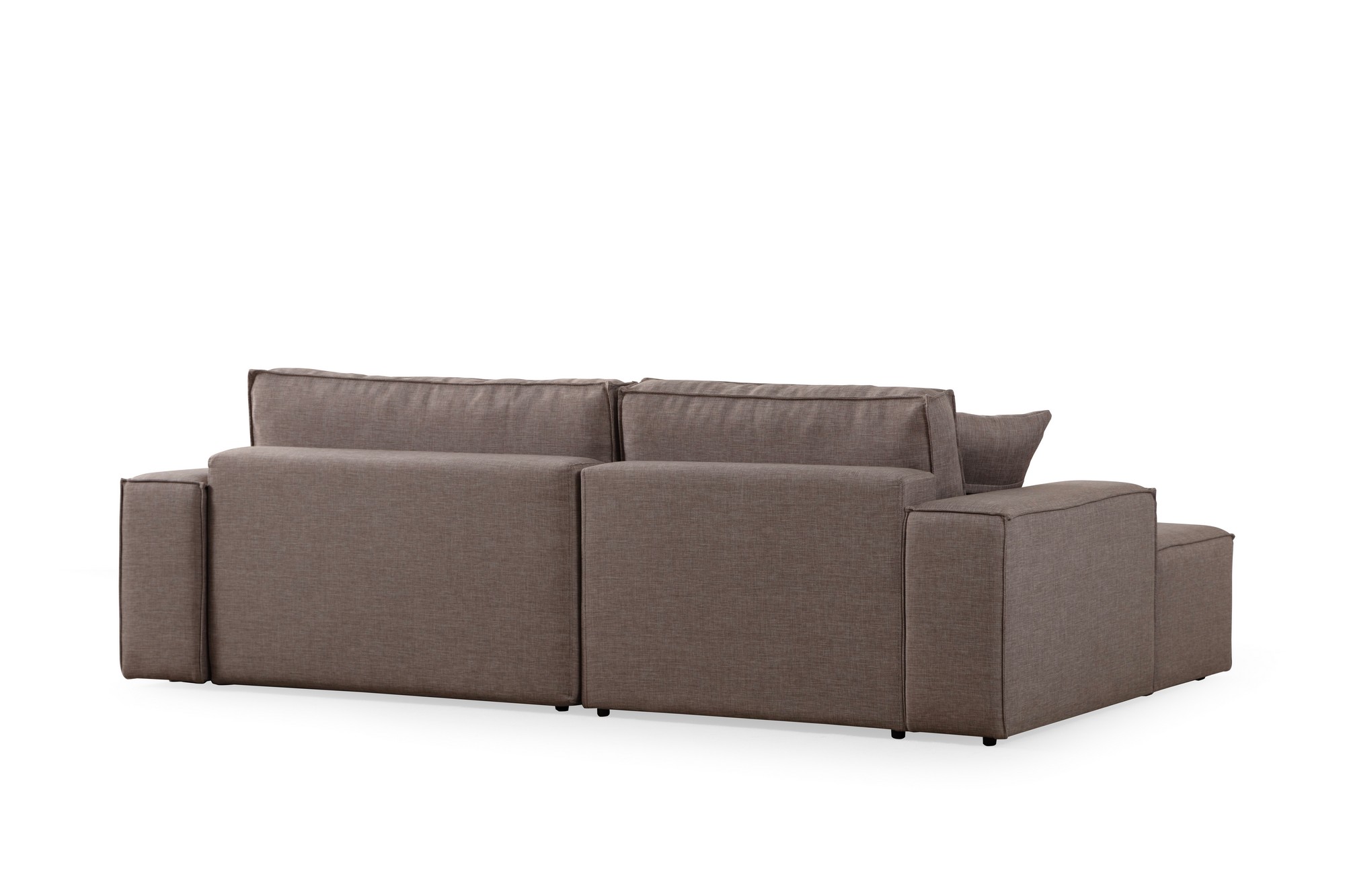Pirlo corner sofa left brown