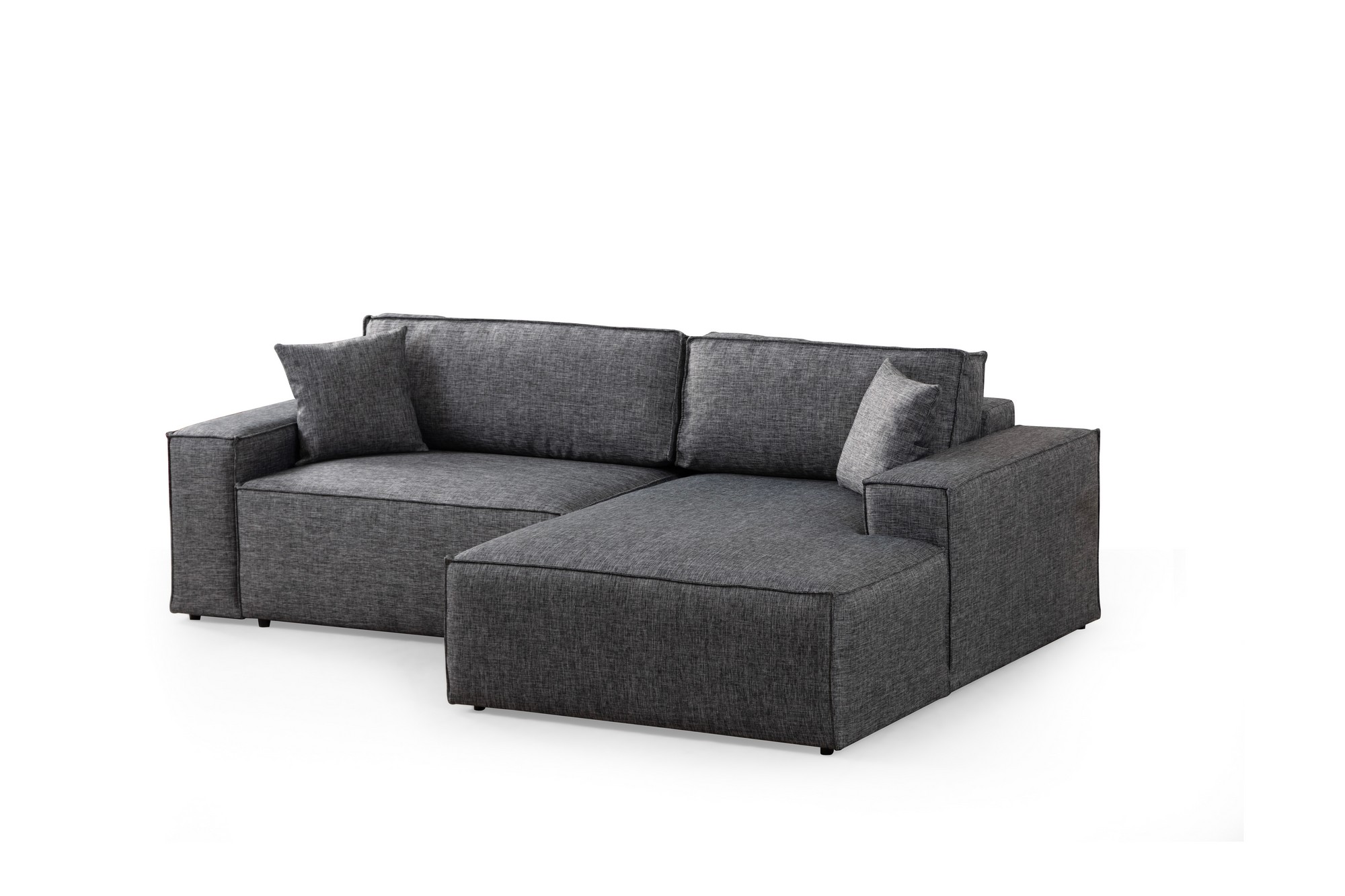 Pƒ±rlo Right Corner Sofa Dark Grey